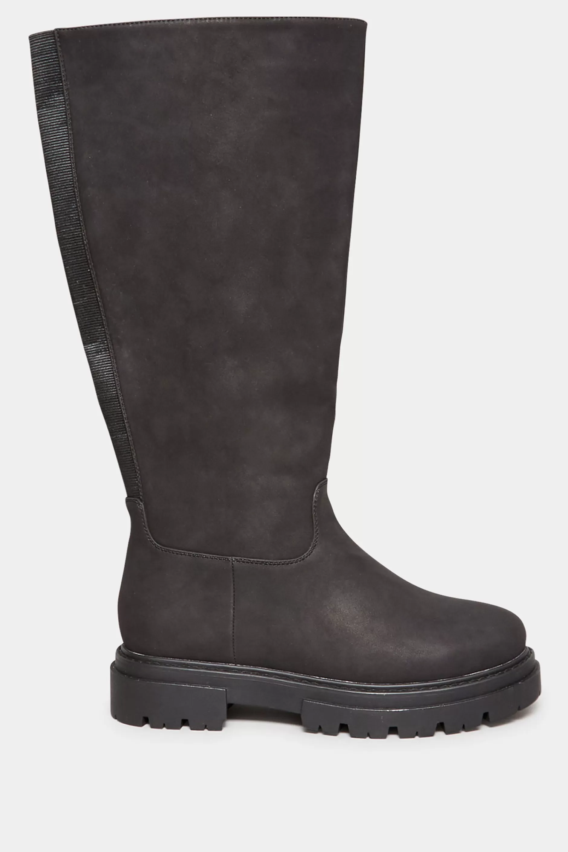Women M&Co Boots>Limited Collection Limited Collection Black Chunky Calf Boots In Wide E Fit & Extra Wide Eee Fit