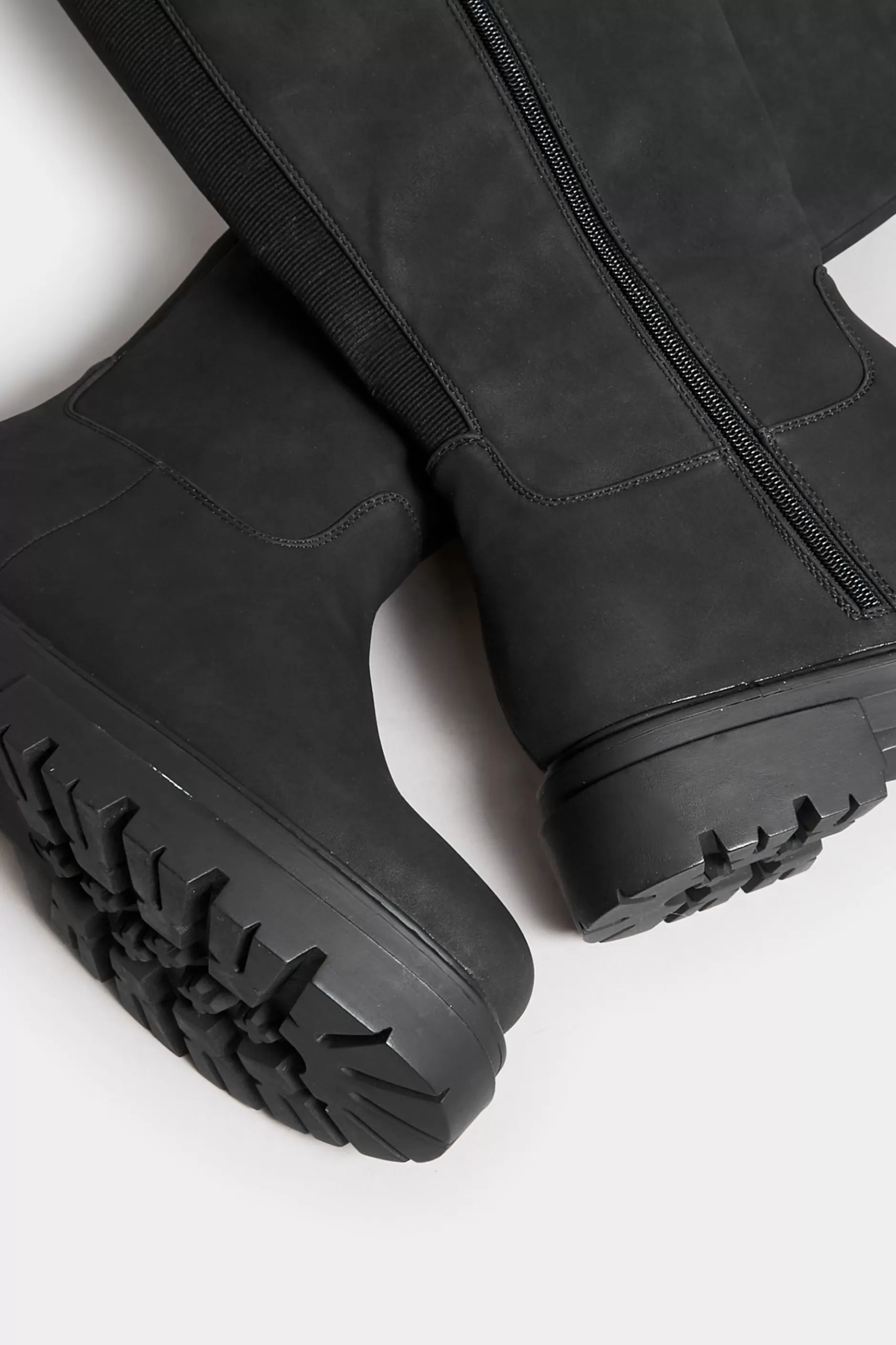 Women M&Co Boots>Limited Collection Limited Collection Black Chunky Calf Boots In Wide E Fit & Extra Wide Eee Fit