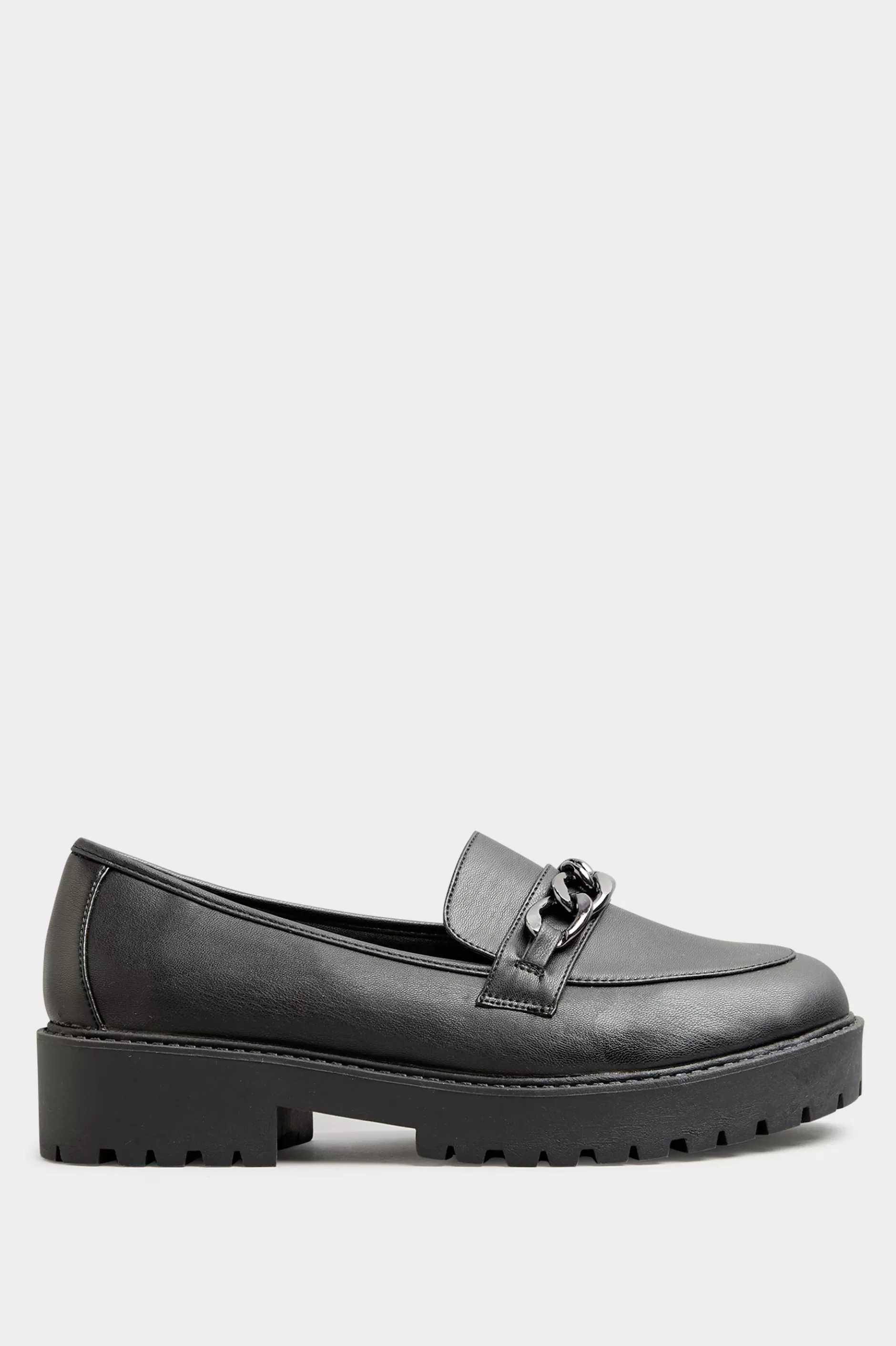 Women M&Co Flat Shoes>Limited Collection Limited Collection Black Chunky Loafers In Wide E Fit & Extra Wide Eee Fit