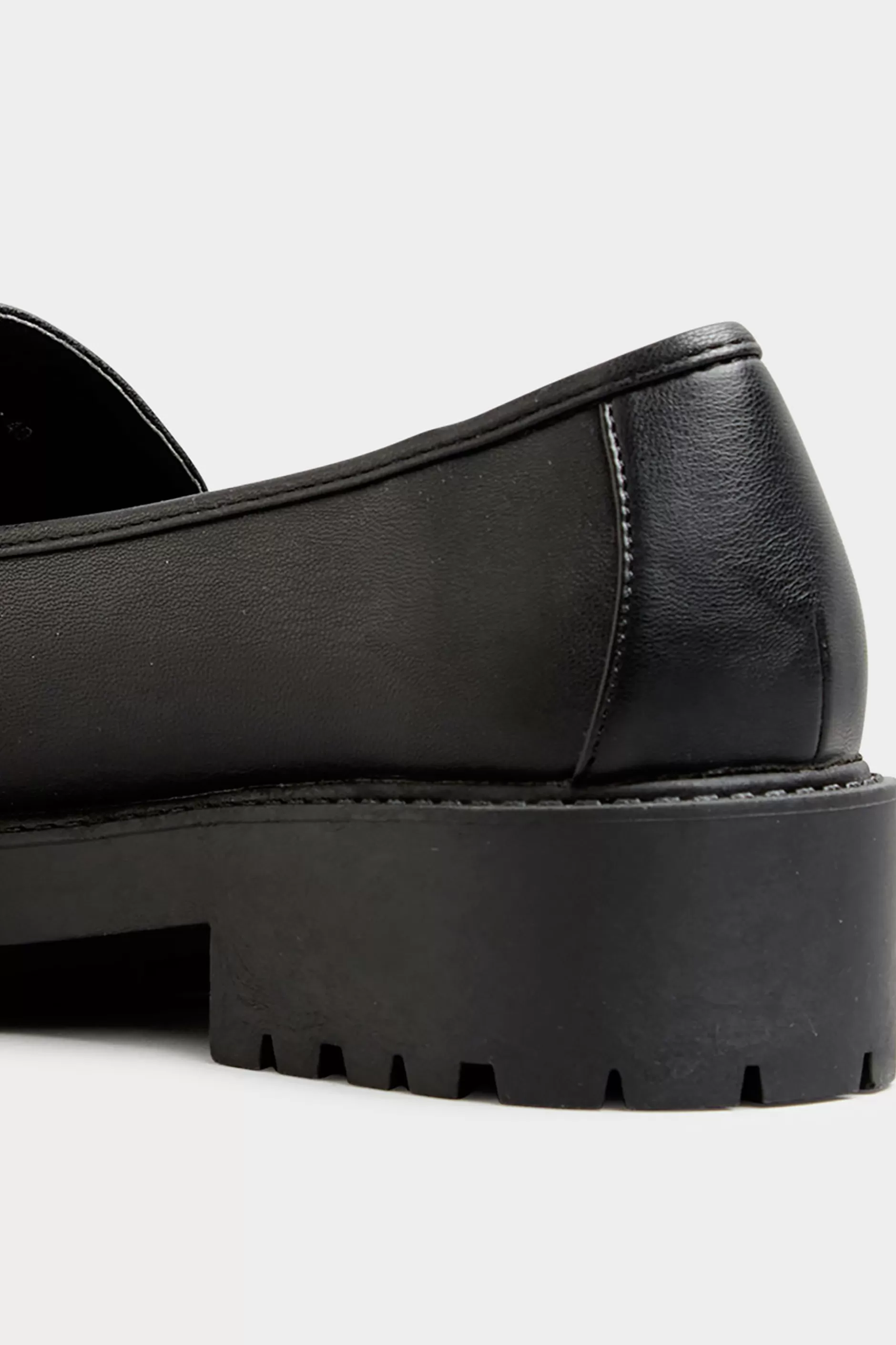 Women M&Co Flat Shoes>Limited Collection Limited Collection Black Chunky Loafers In Wide E Fit & Extra Wide Eee Fit