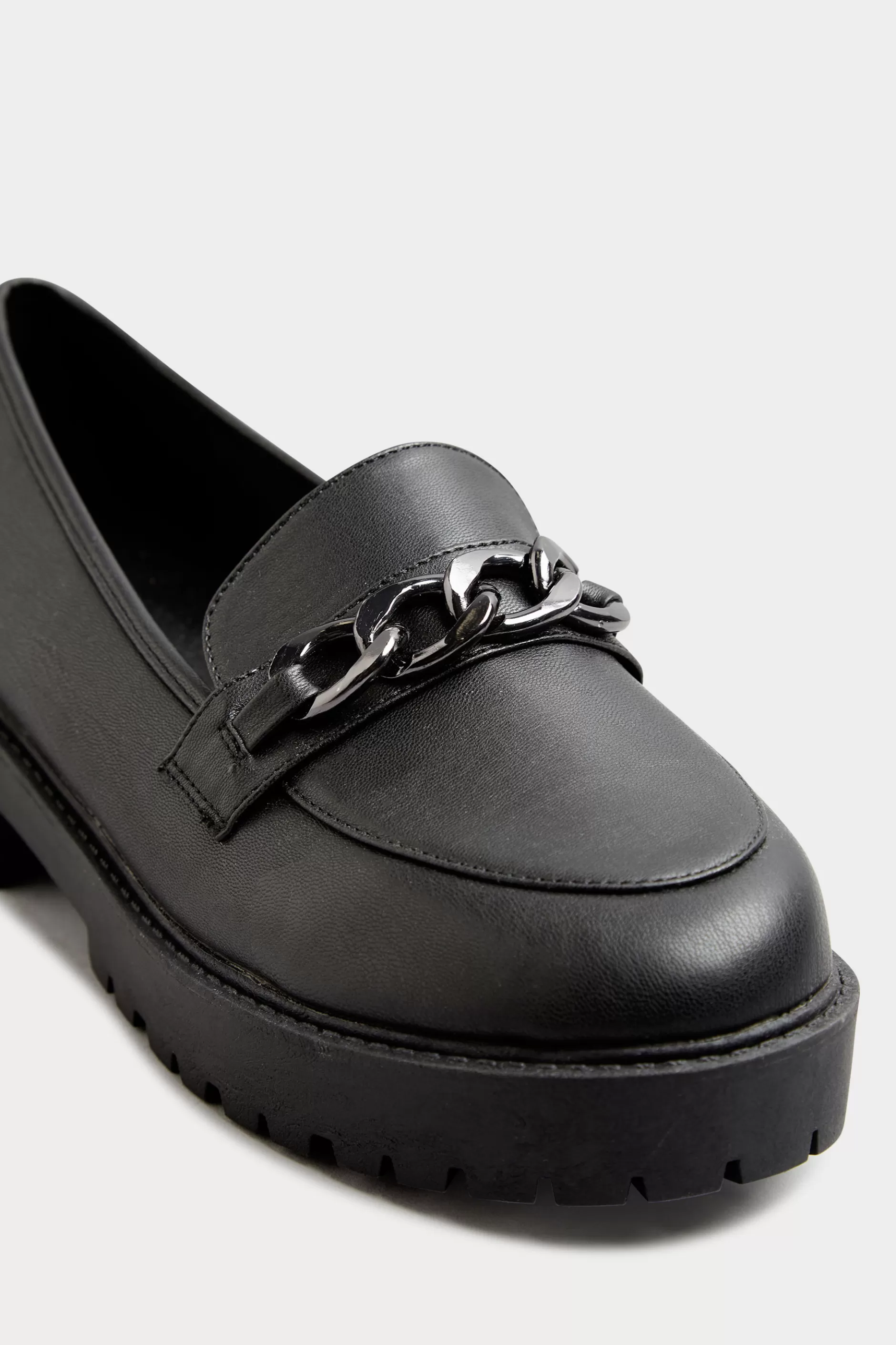 Women M&Co Flat Shoes>Limited Collection Limited Collection Black Chunky Loafers In Wide E Fit & Extra Wide Eee Fit