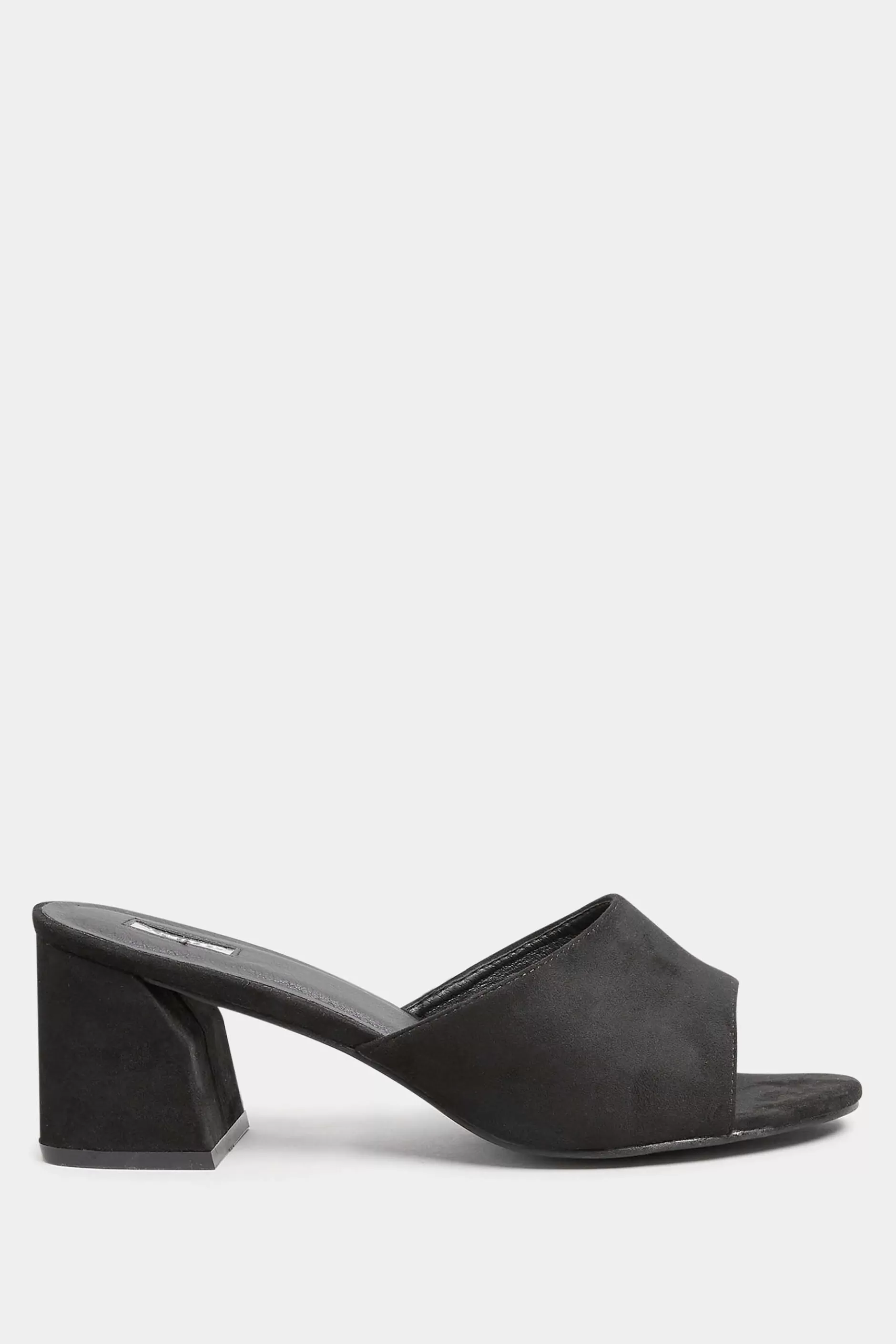 Women M&Co Heels>Limited Collection Limited Collection Black Cut Out Block Heel Sandals In Wide E Fit & Extra Wide Eee Fit