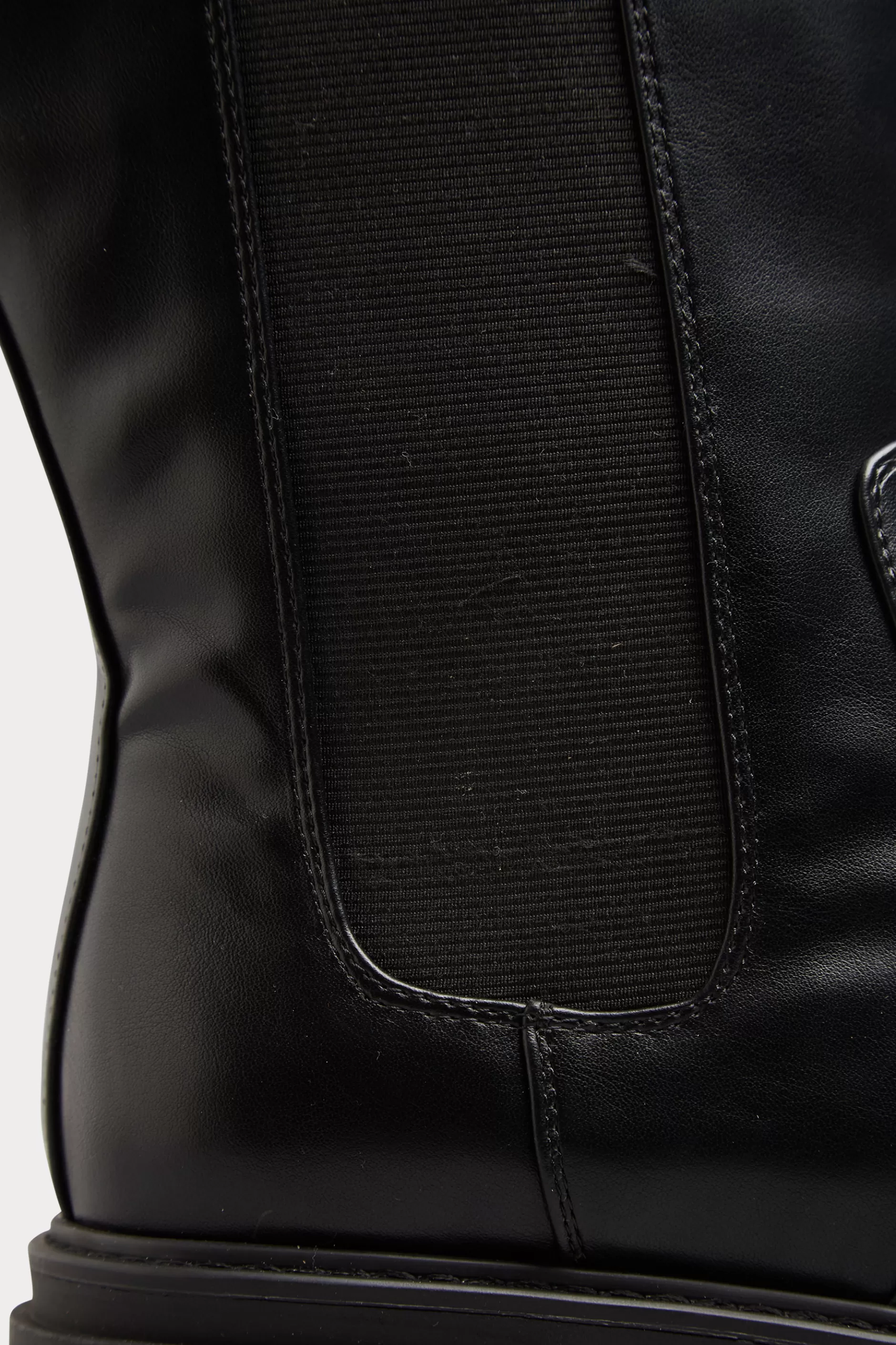 Women M&Co Boots>Limited Collection Limited Collection Black Elasticated Knee High Cleated Boots In Wide E Fit & Extra Wide Eee Fit
