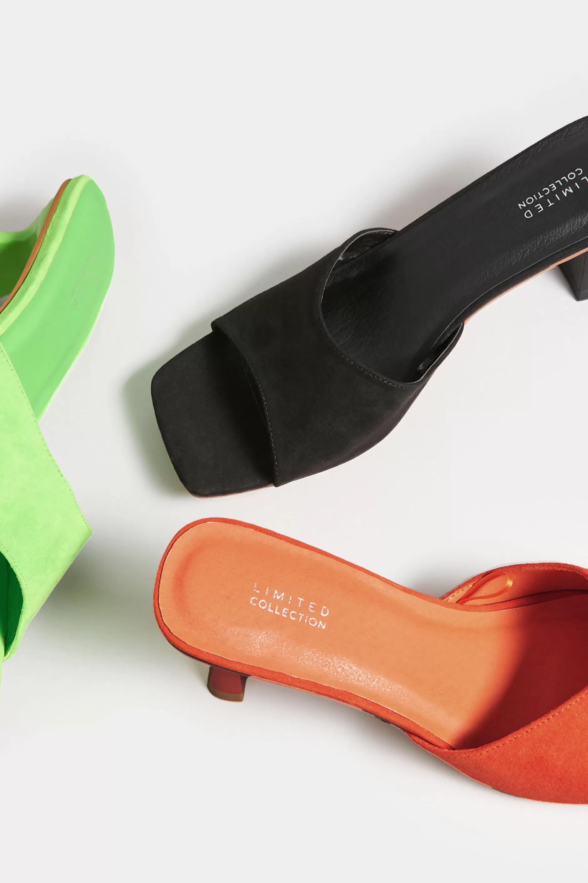Women M&Co Mules & Sliders>Limited Collection Limited Collection Black Kitten Heel Mule In Wide E Fit & Extra Wide Eee Fit