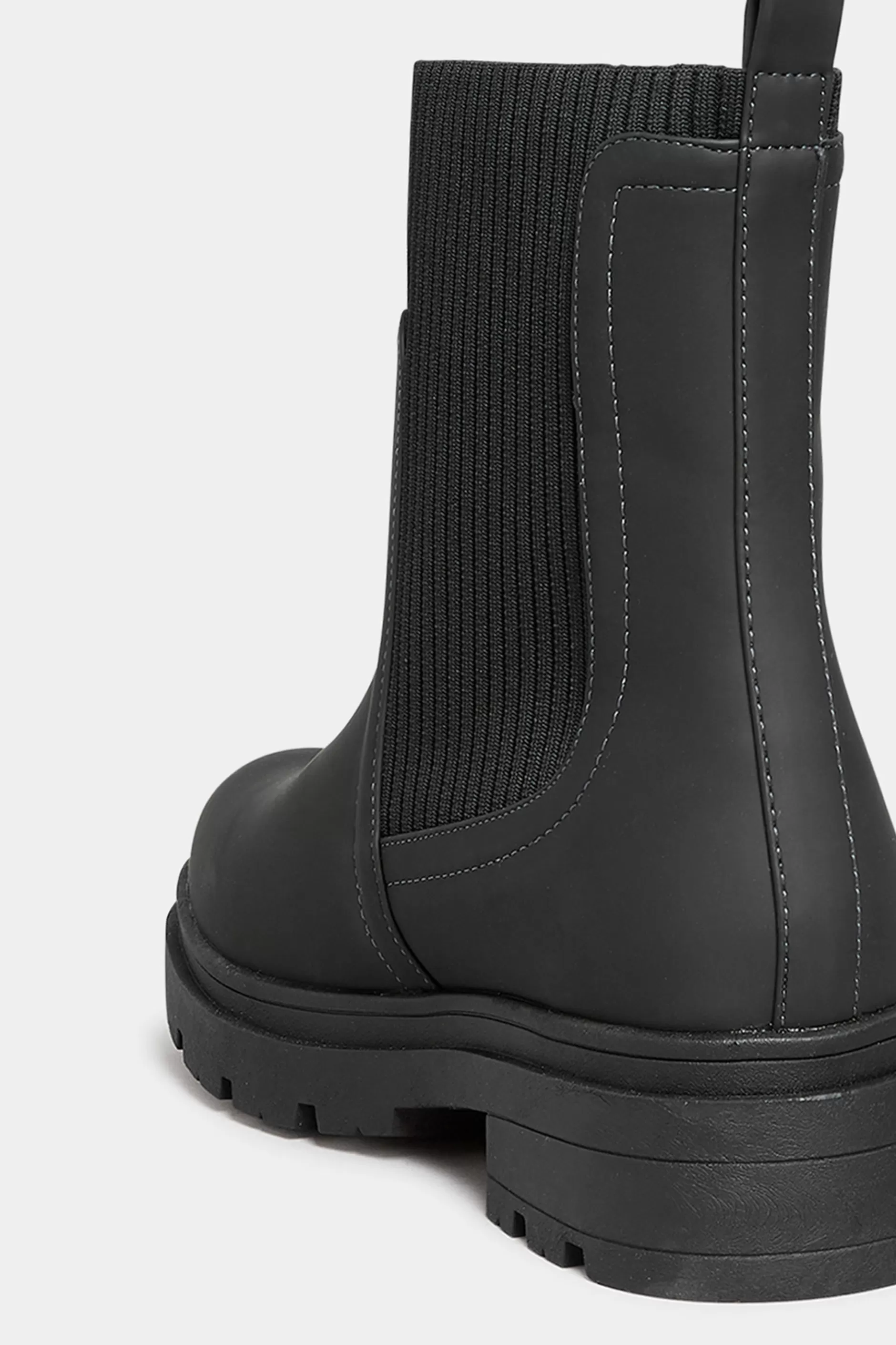 Women M&Co Boots>Limited Collection Limited Collection Black Sock Chelsea Boots In Wide E Fit & Extra Wide Eee Fit