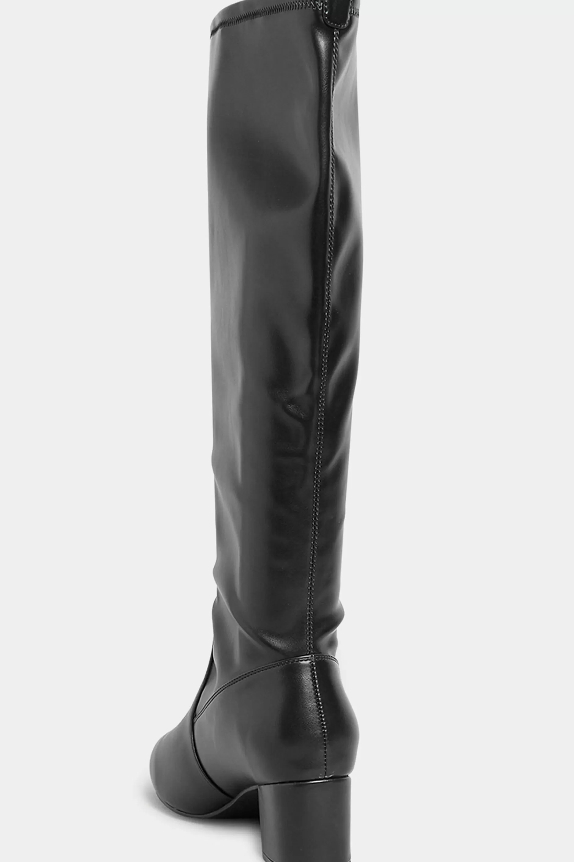 Women M&Co Boots>Limited Collection Limited Collection Black Stretch Heeled Knee High Boots In Wide E Fit & Extra Wide Eee Fit