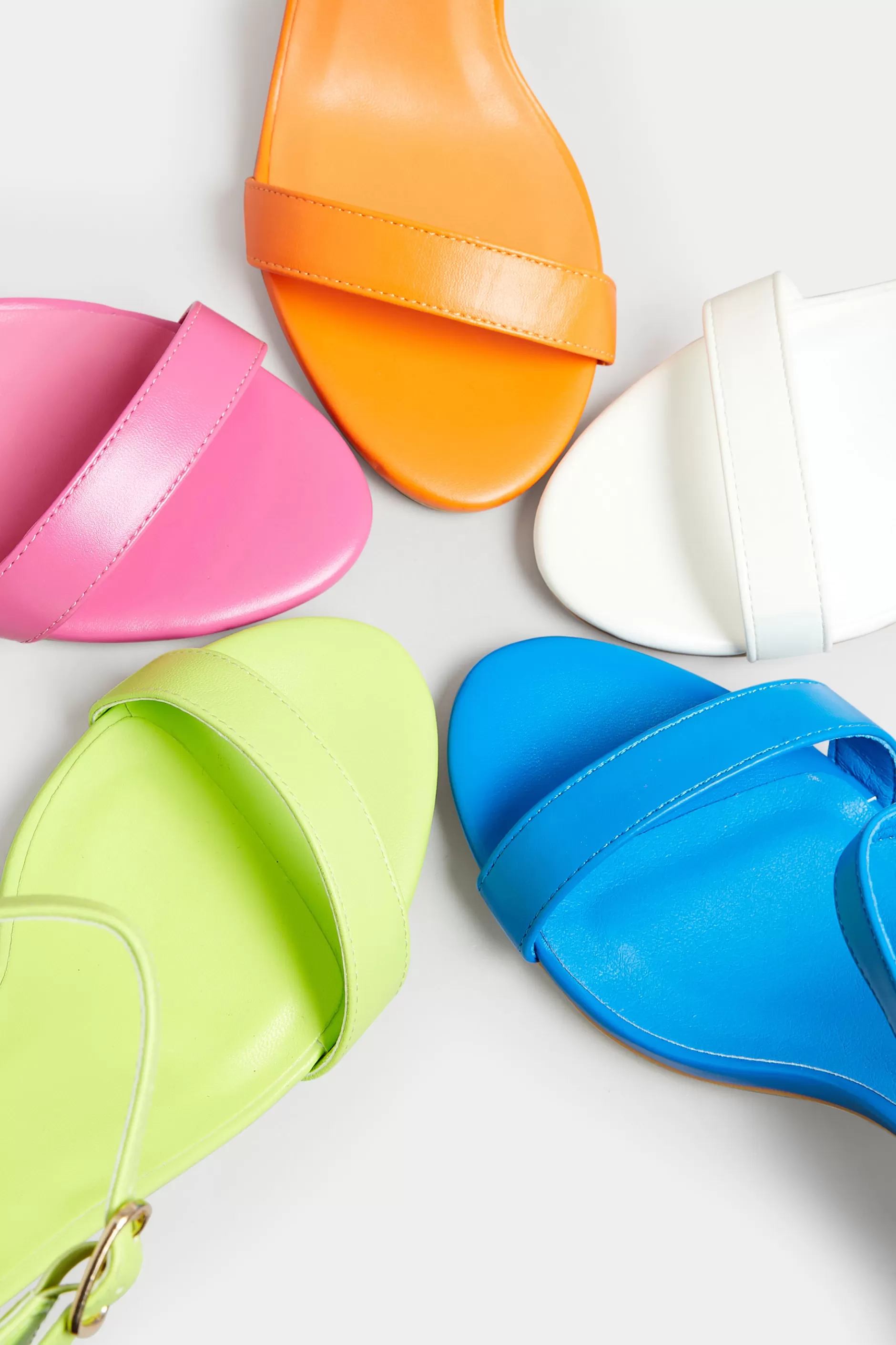 Women M&Co Heels>Limited Collection Limited Collection Blue Block Heel Sandal In Wide E Fit & Extra Wide Fit
