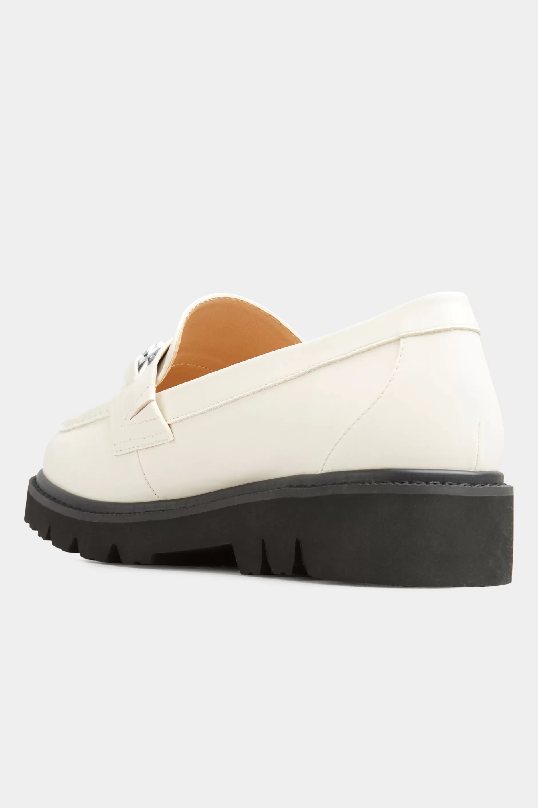 Women M&Co Flat Shoes>Limited Collection Limited Collection Cream Chunky Saddle Loafers In Extra Wide Eee Fit