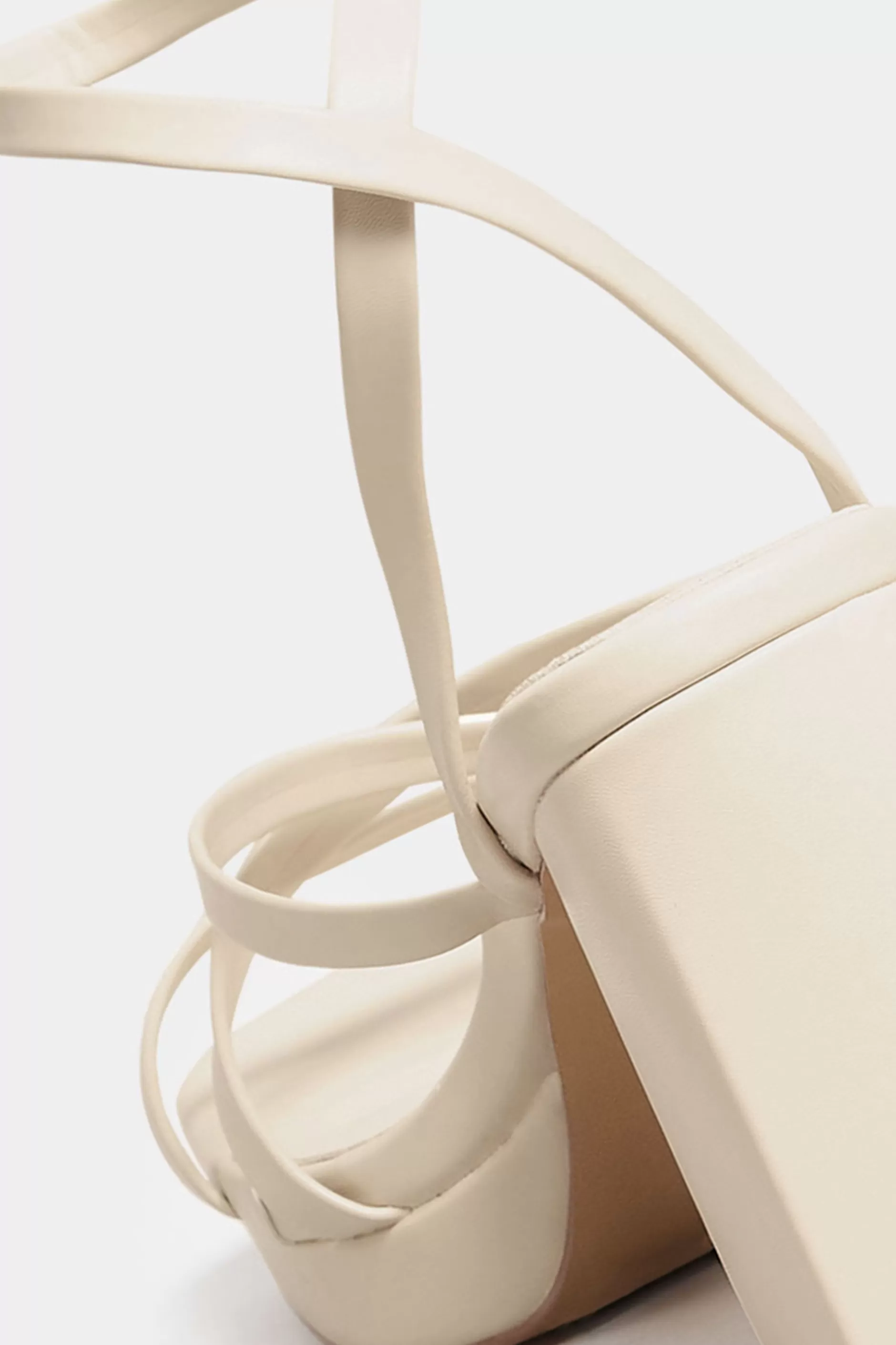 Women M&Co Heels>Limited Collection Limited Collection Cream Strappy Platform Block Heel Sandals In Wide E Fit & Extra Wide Eee Fit