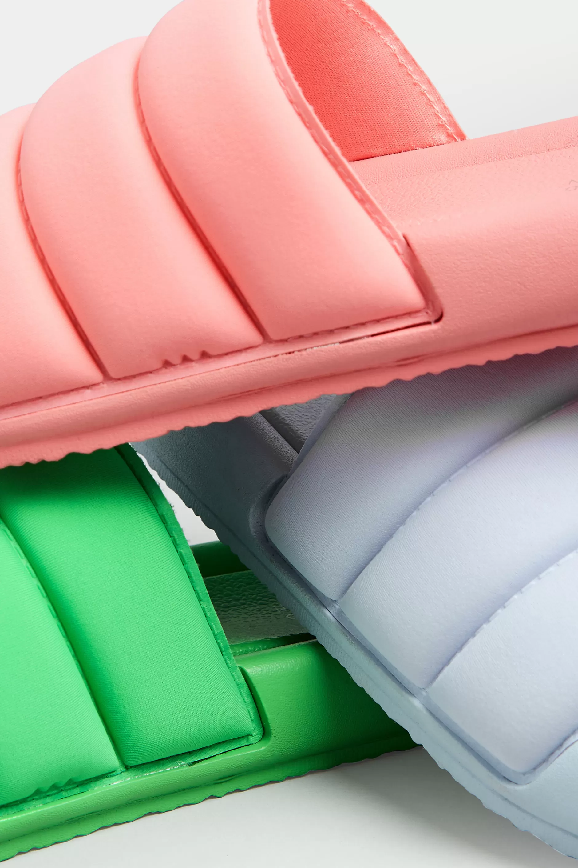 Women M&Co Mules & Sliders>Limited Collection Limited Collection Green Padded Sliders In Wide E Fit