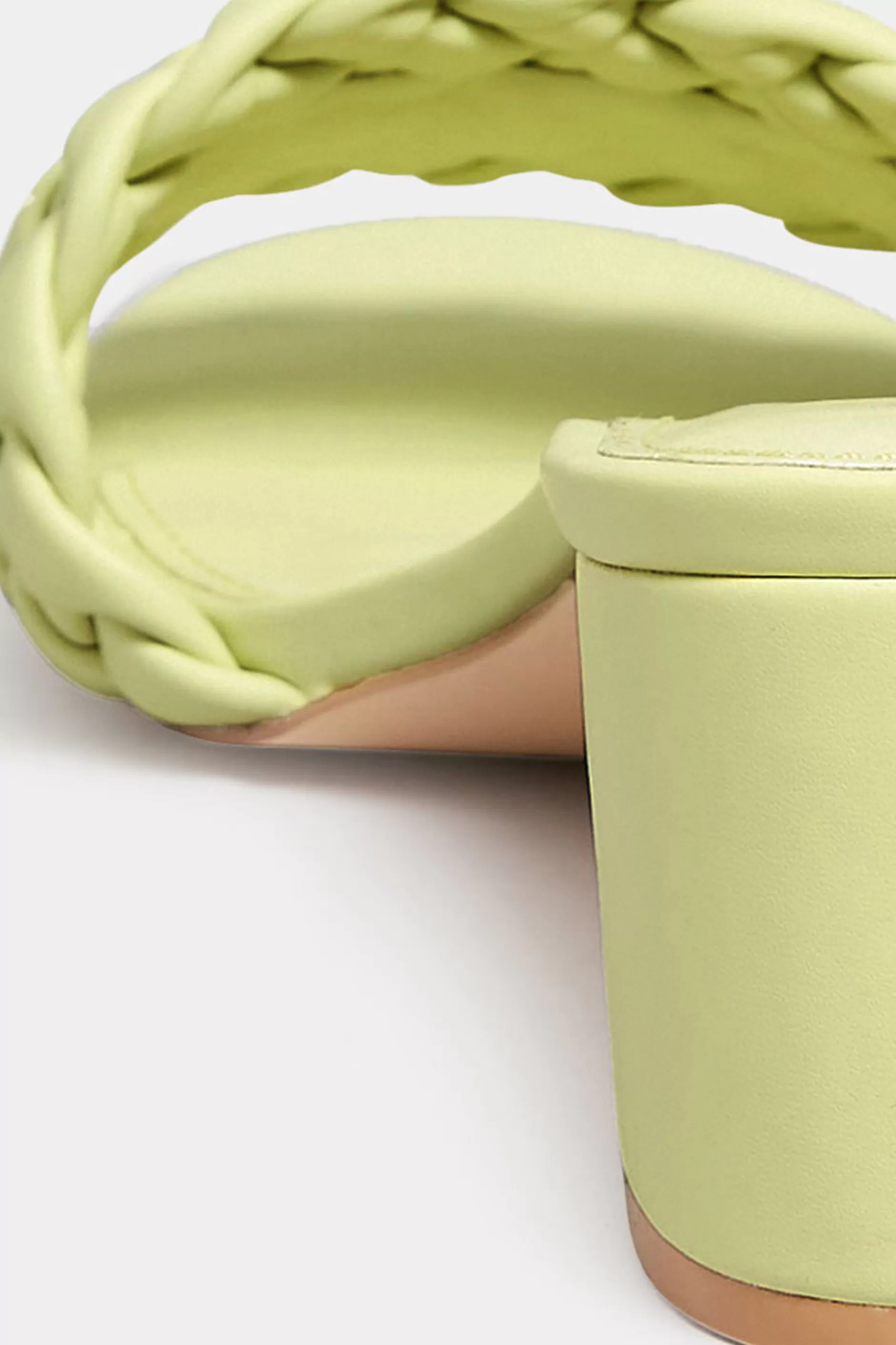 Women M&Co Mules & Sliders>Limited Collection Limited Collection Green Plaited Mule In Wide E Fit & Extra Wide Eee Fit