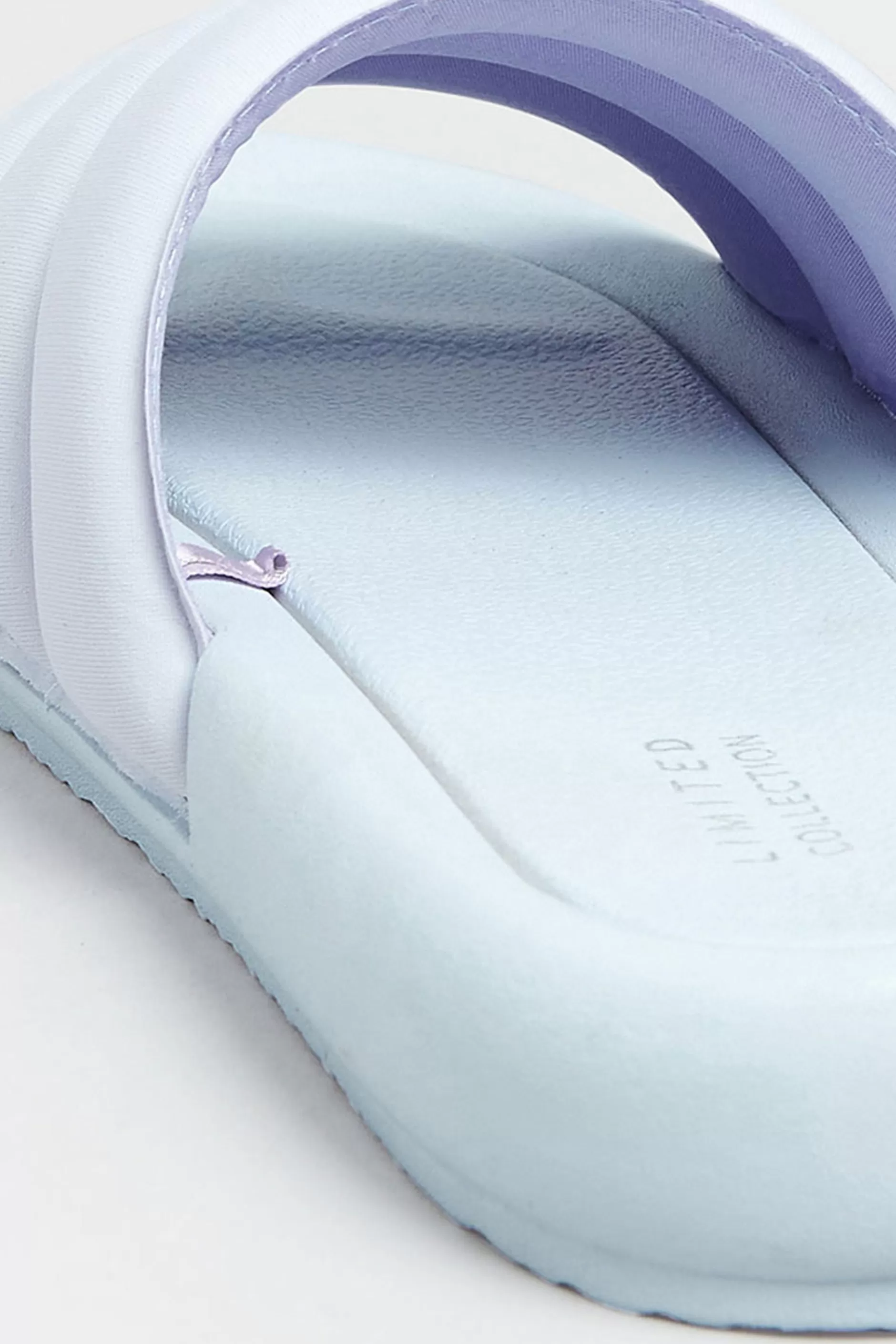 Women M&Co Mules & Sliders>Limited Collection Limited Collection Lilac Purple Padded Sliders In Wide E Fit