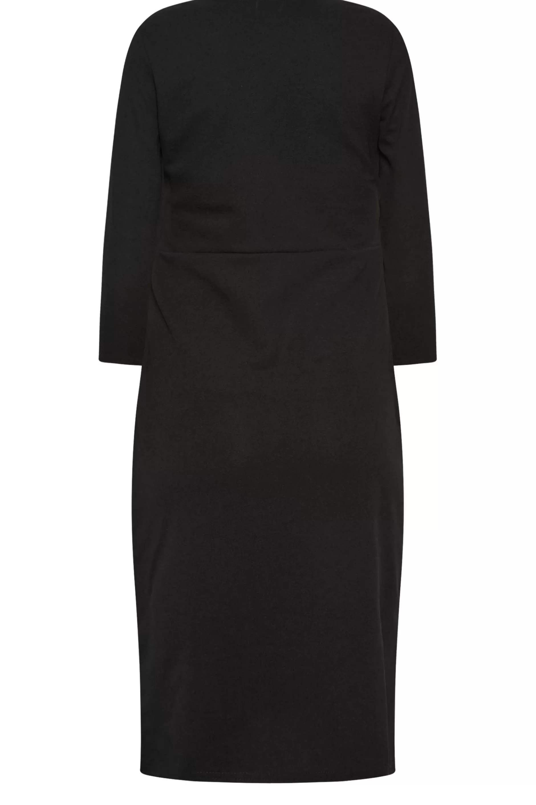 Women M&Co Midi Dresses> Petites Petite Black Scuba Dress