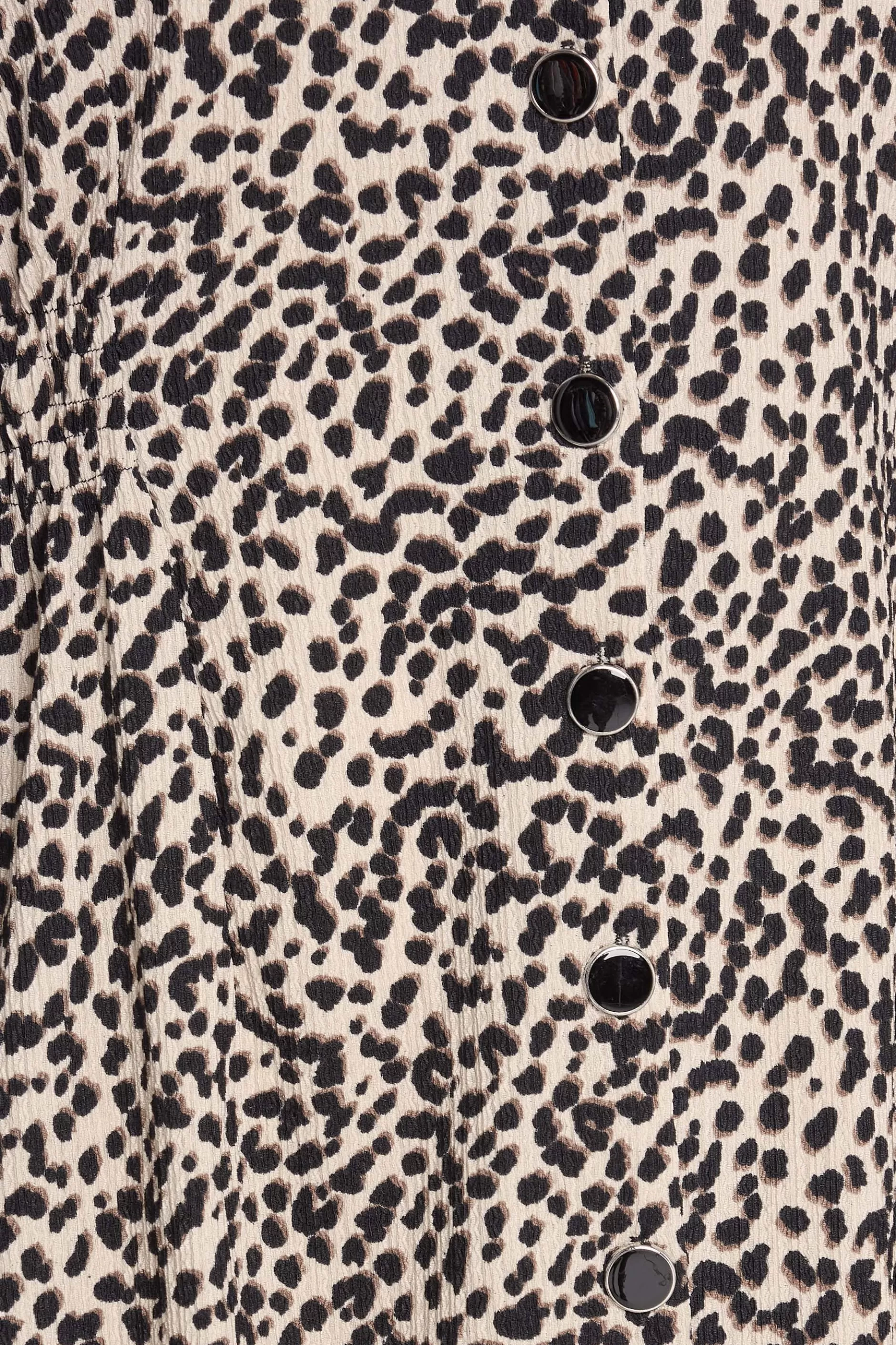 Women M&Co Midi Dresses> Womens Beige Brown Leopard Print Button Through Midaxi Dress
