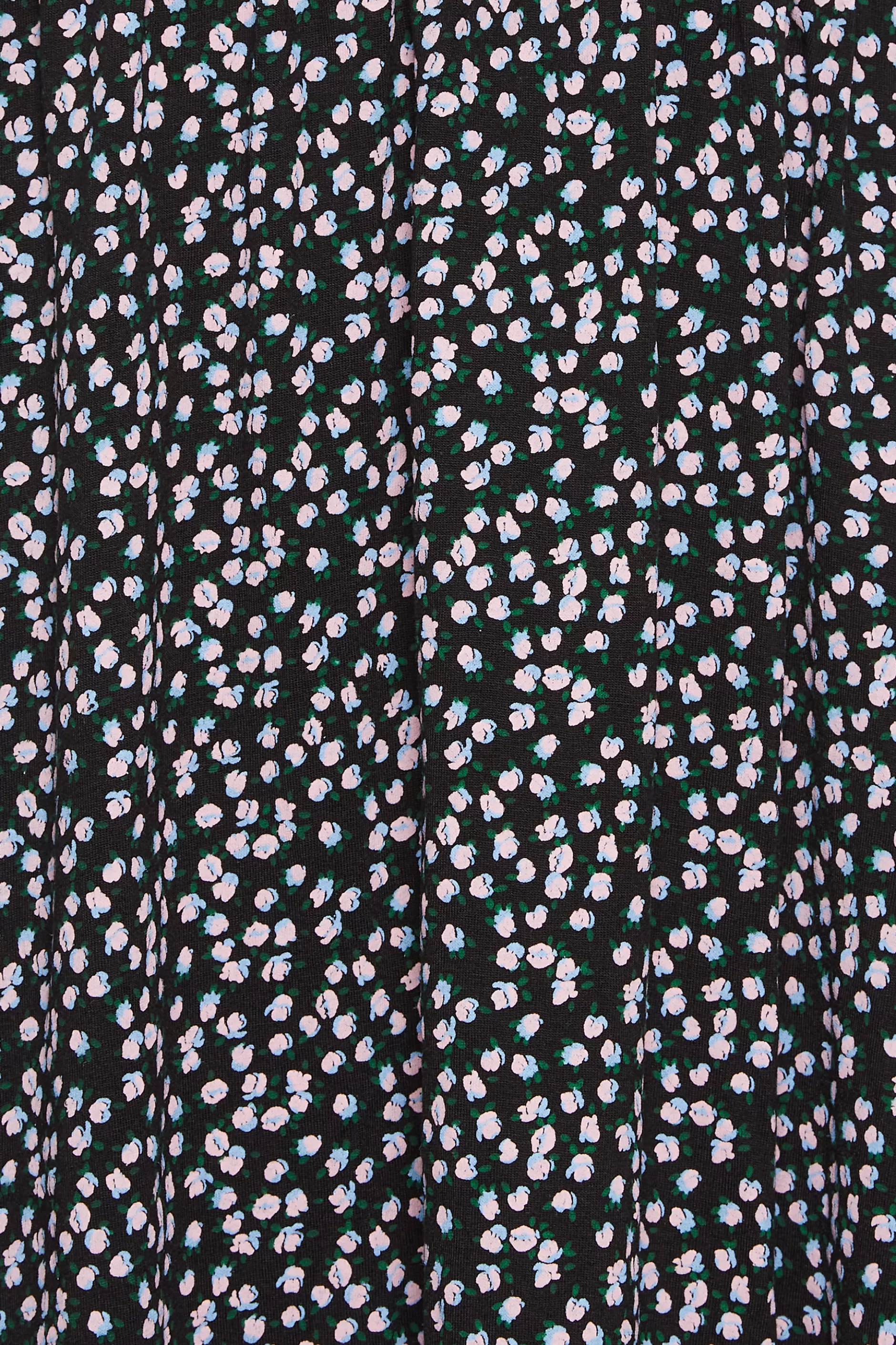 Women M&Co Maxi Dresses> Womens Black Ditsy Floral Print Maxi Dress