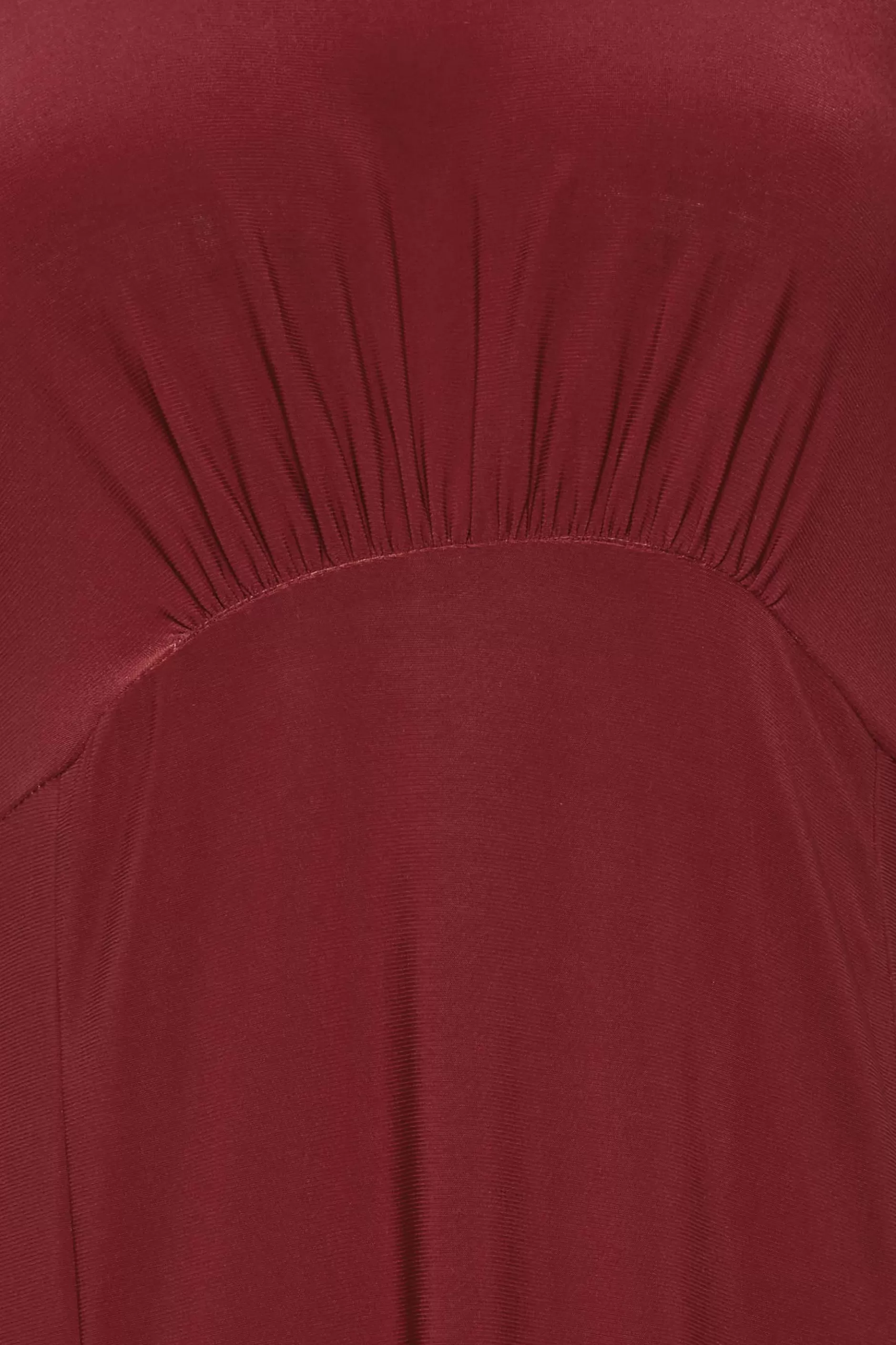 Women M&Co Wedding Guest Dresses> Womens Burgundy Red Angel Sleeve Split Hem Midi Dress
