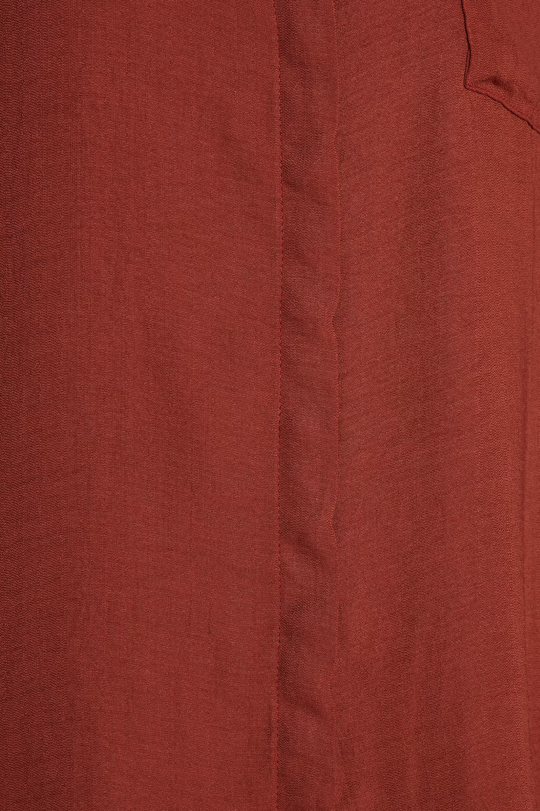 Women M&Co Shirts> Womens Burnt Orange Button Through Pocket Shirt