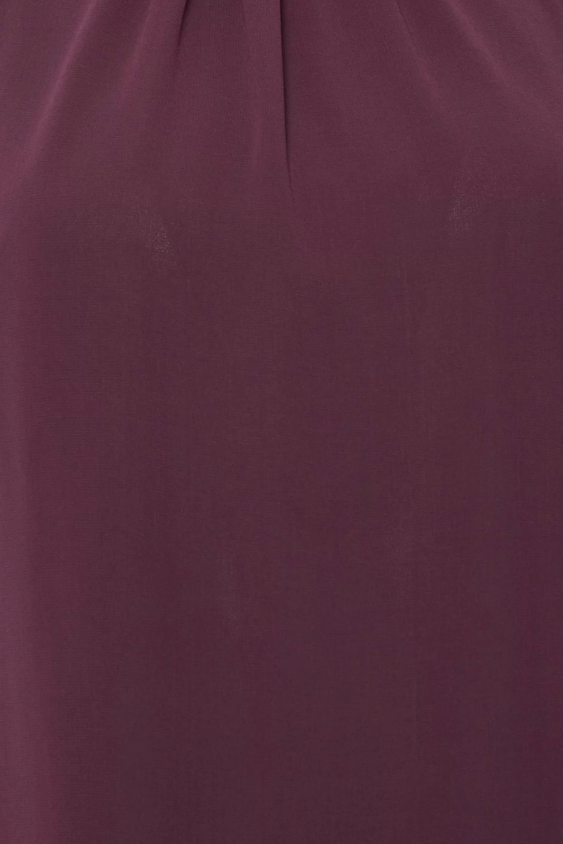 Women M&Co Short Sleeve Tops> Womens Dark Purple High Neck Frill Sleeve Blouse