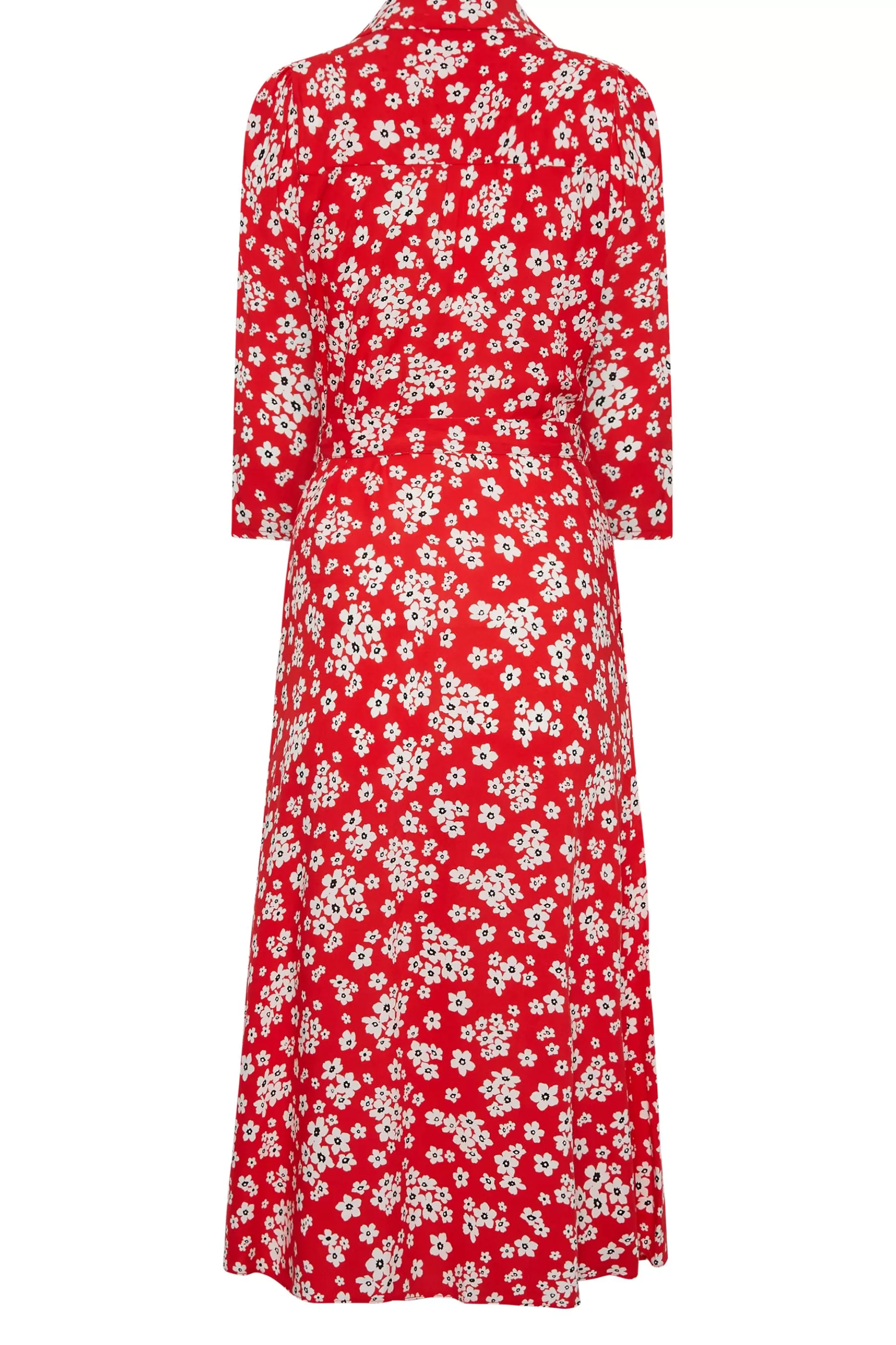Women M&Co Wedding Guest Dresses> Womens Floral Print Button Through Midi Dress