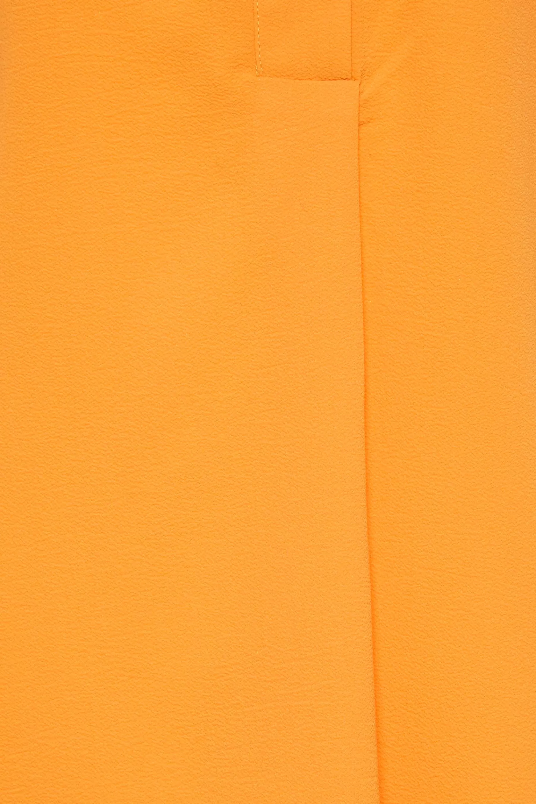 Women M&Co Shirts> Womens Orange Statement Button Tab Sleeve Shirt