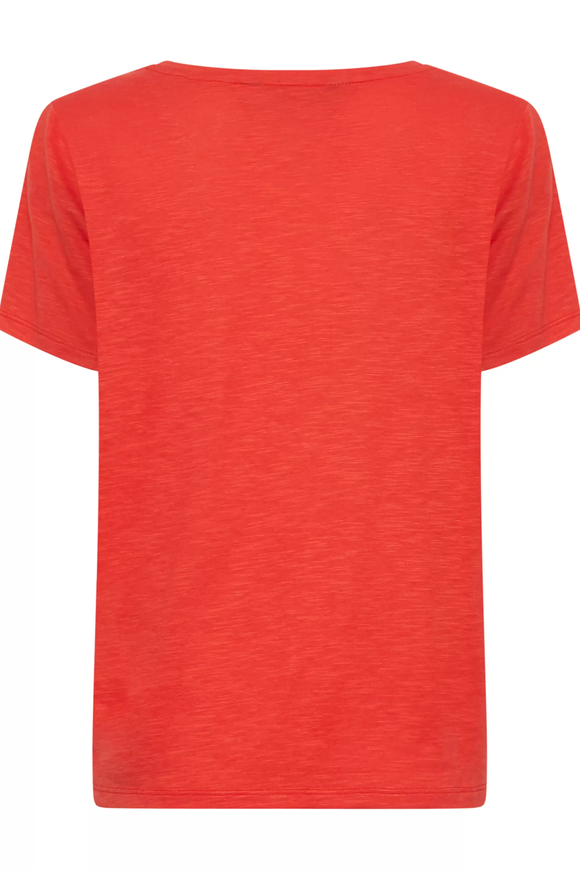 Women M&Co T-Shirts> Womens Red Short Sleeve Cotton Blend T-Shirt