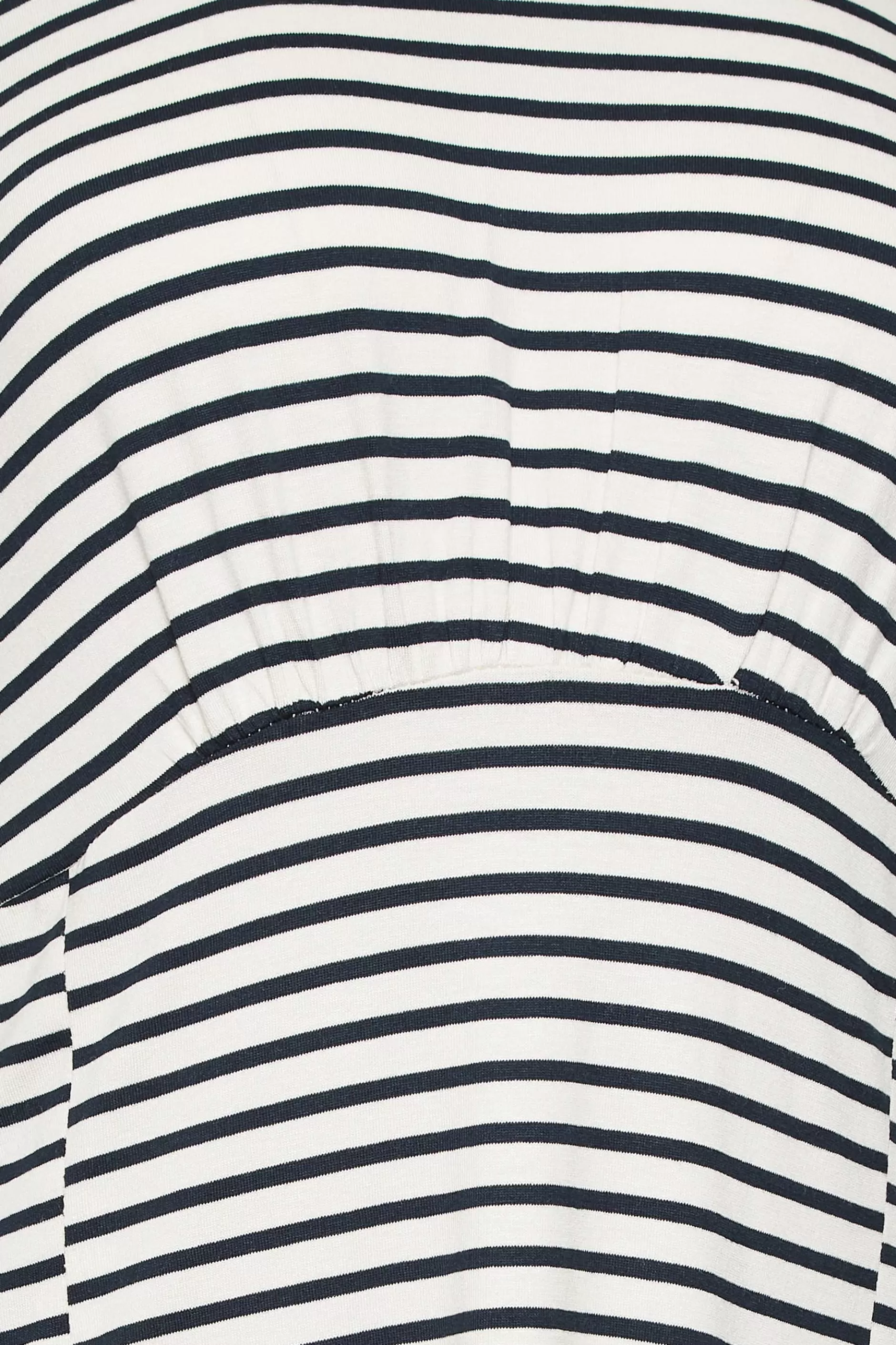 Women M&Co Midi Dresses> Womens White Stripe Print Angel Sleeve Split Hem Midi Dress