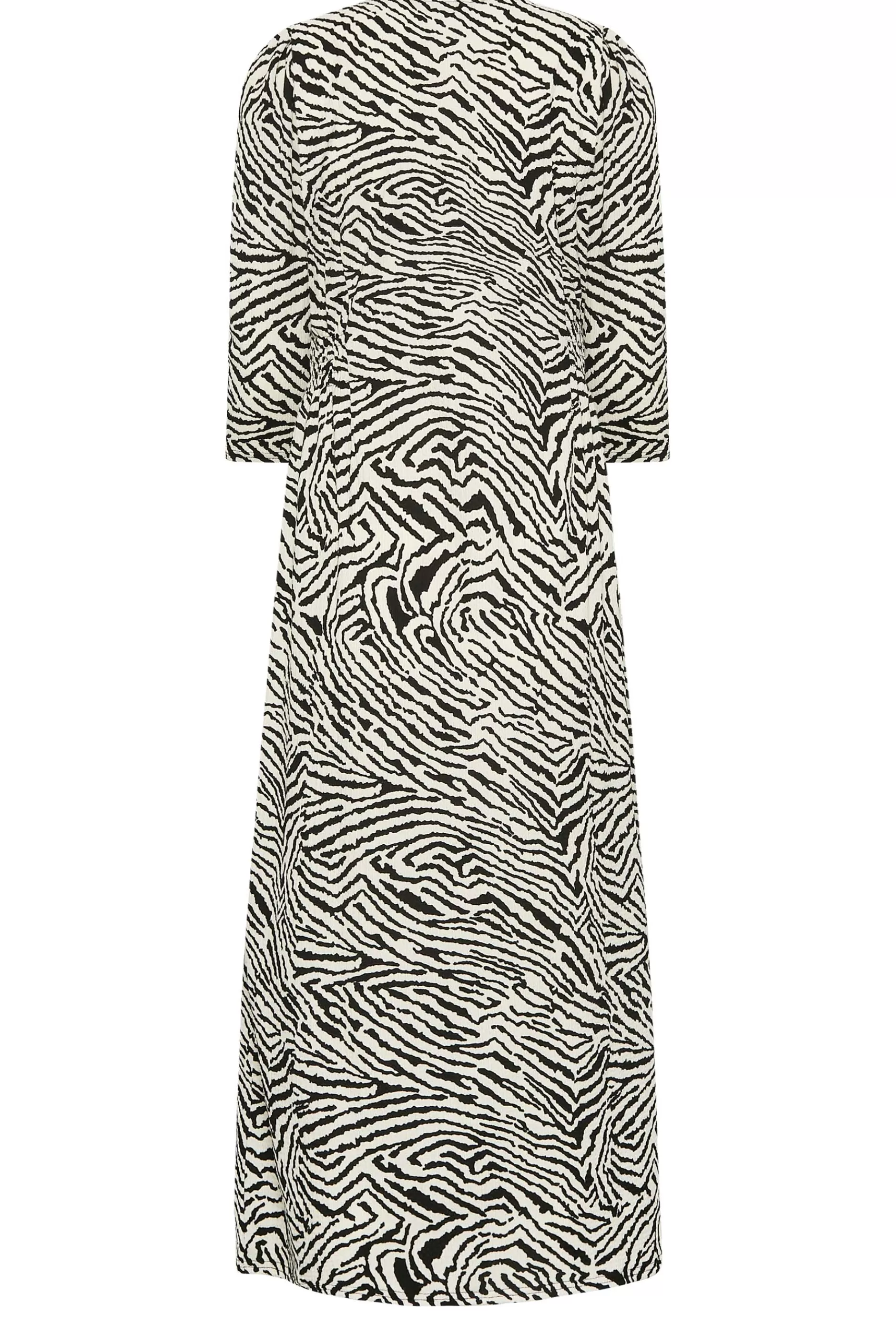Women M&Co Wedding Guest Dresses> Womens White Zebra Print Button Through Midaxi Dress