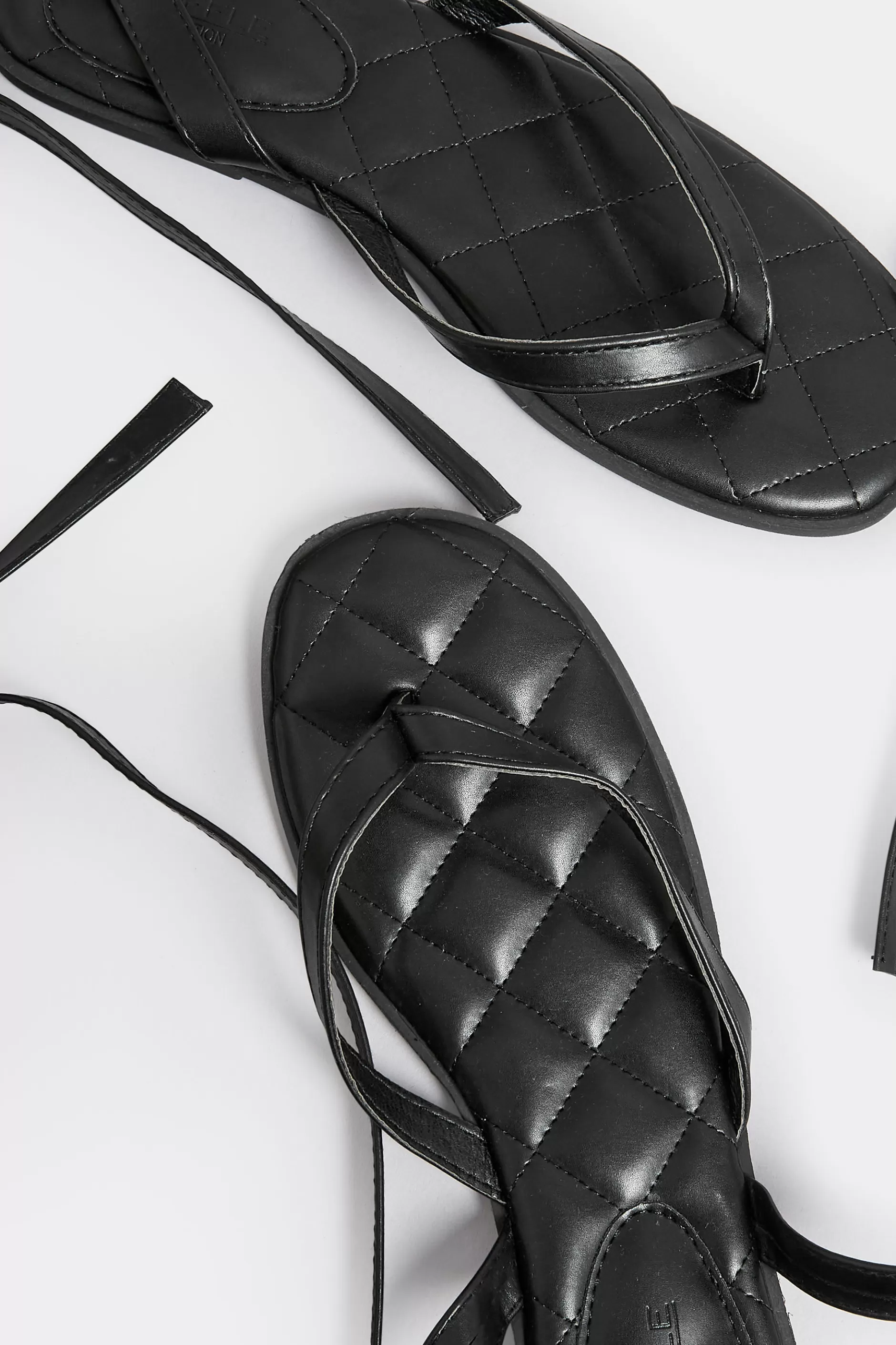 Women M&Co Flat Shoes>Pixiegirl Pixiegirl Black Ankle Strap Flat Sandals In Standard Fit