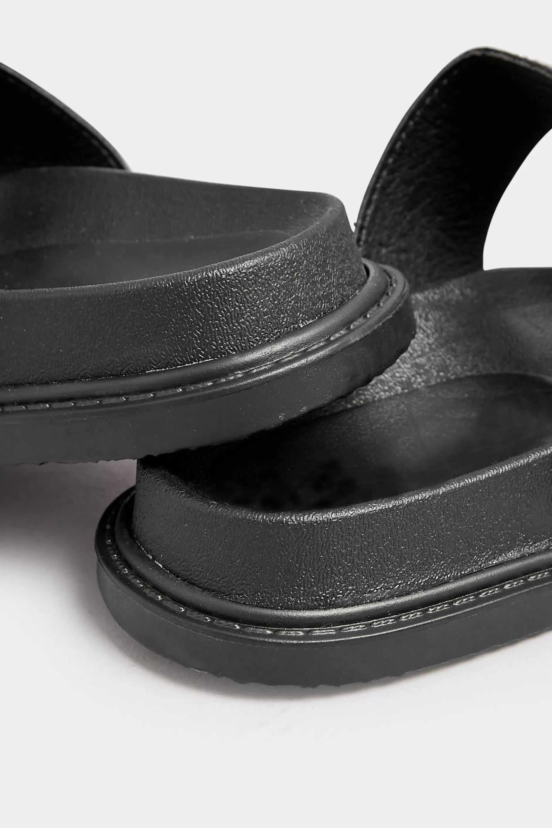 Women M&Co Sandals>Pixiegirl Pixiegirl Black Buckle Strap Sandals In Standard D Fit