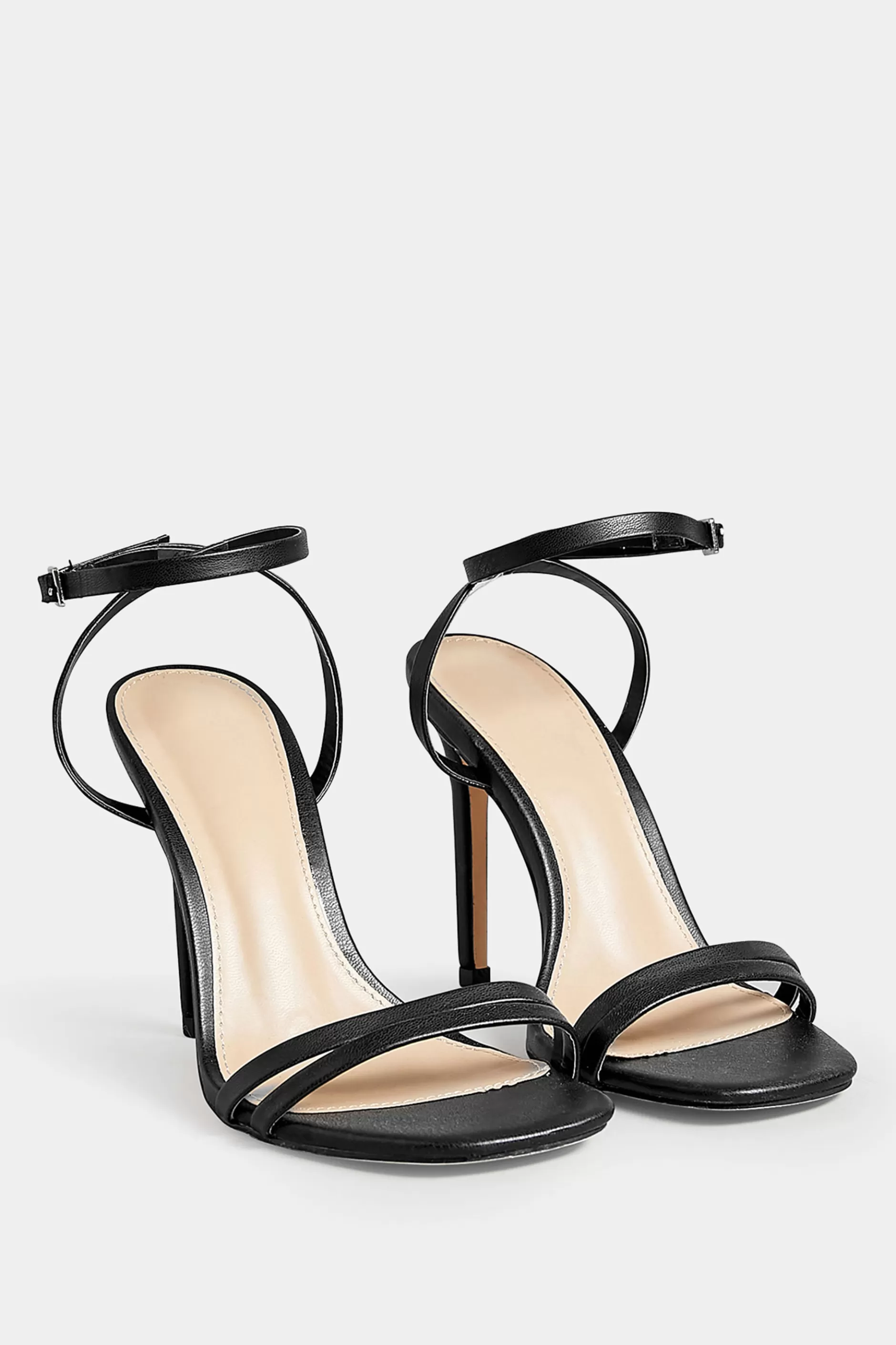 Women M&Co Heels>Pixiegirl Pixiegirl Black Double Band Heels In Standard Fit