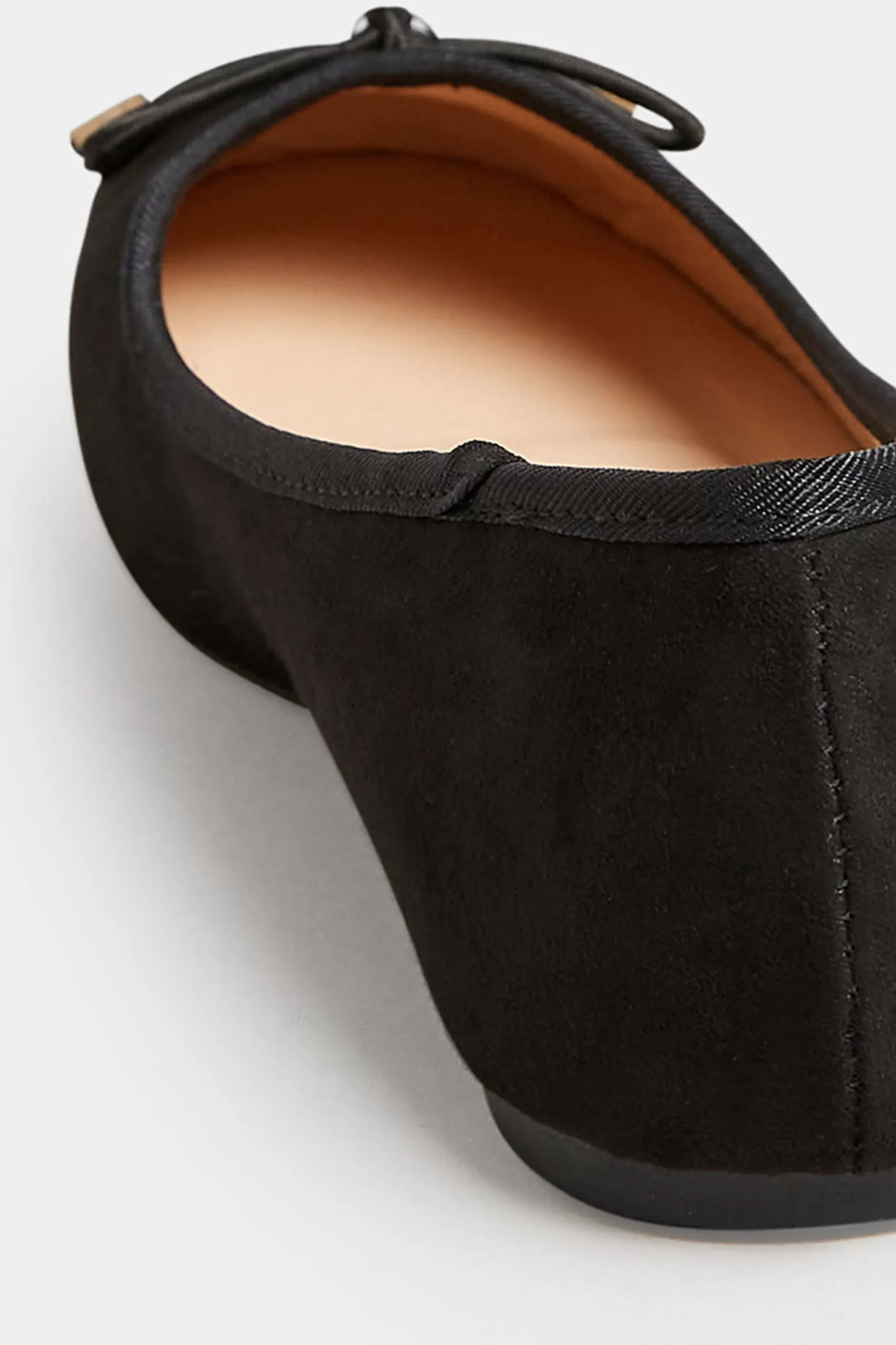 Women M&Co Flat Shoes>Pixiegirl Pixiegirl Black Patent Toe Cap Ballerina Pumps In Standard Fit