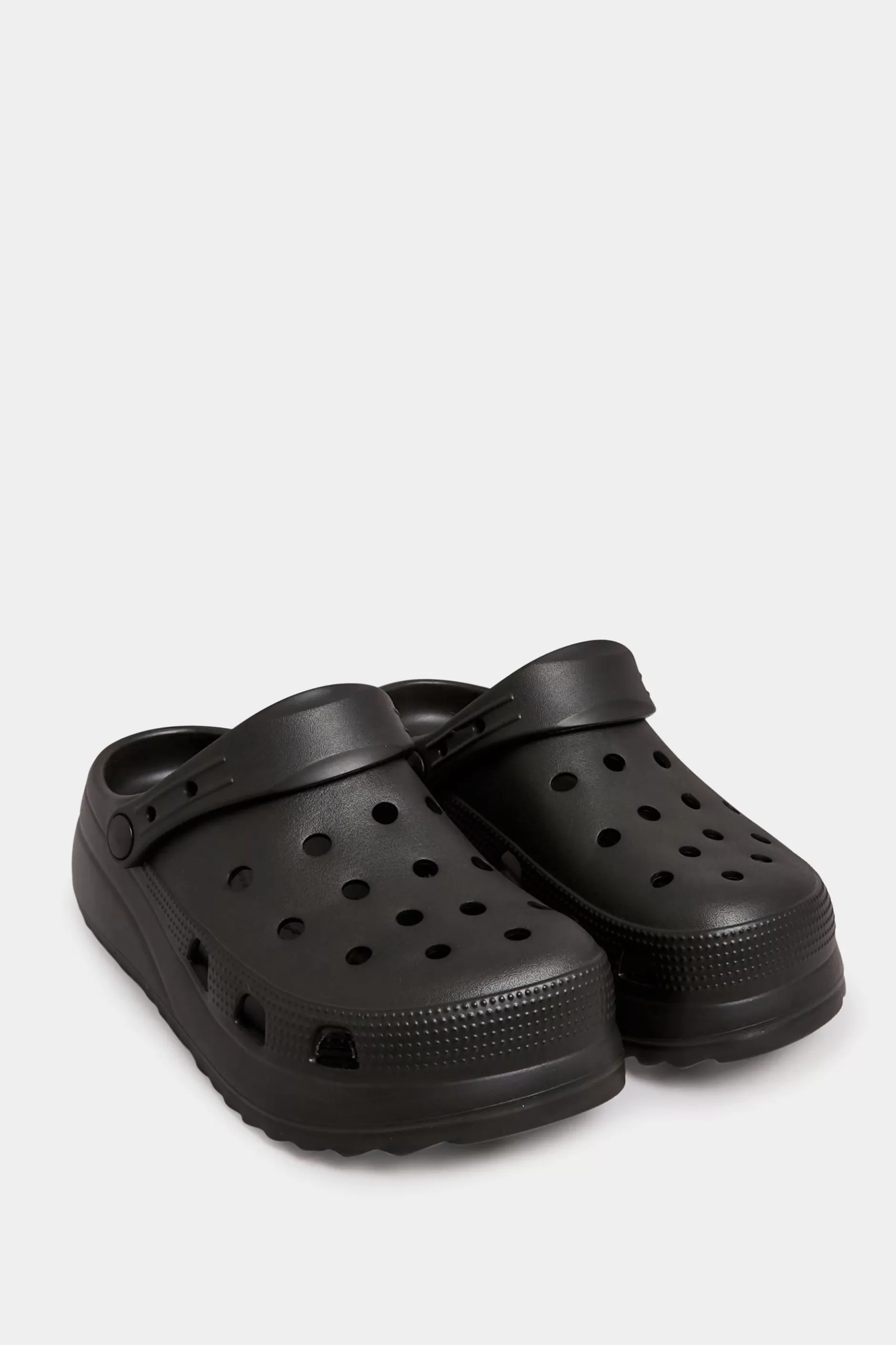 Women M&Co Flat Shoes>Pixiegirl Pixiegirl Black Platform Clog Sandal In Standard Fit