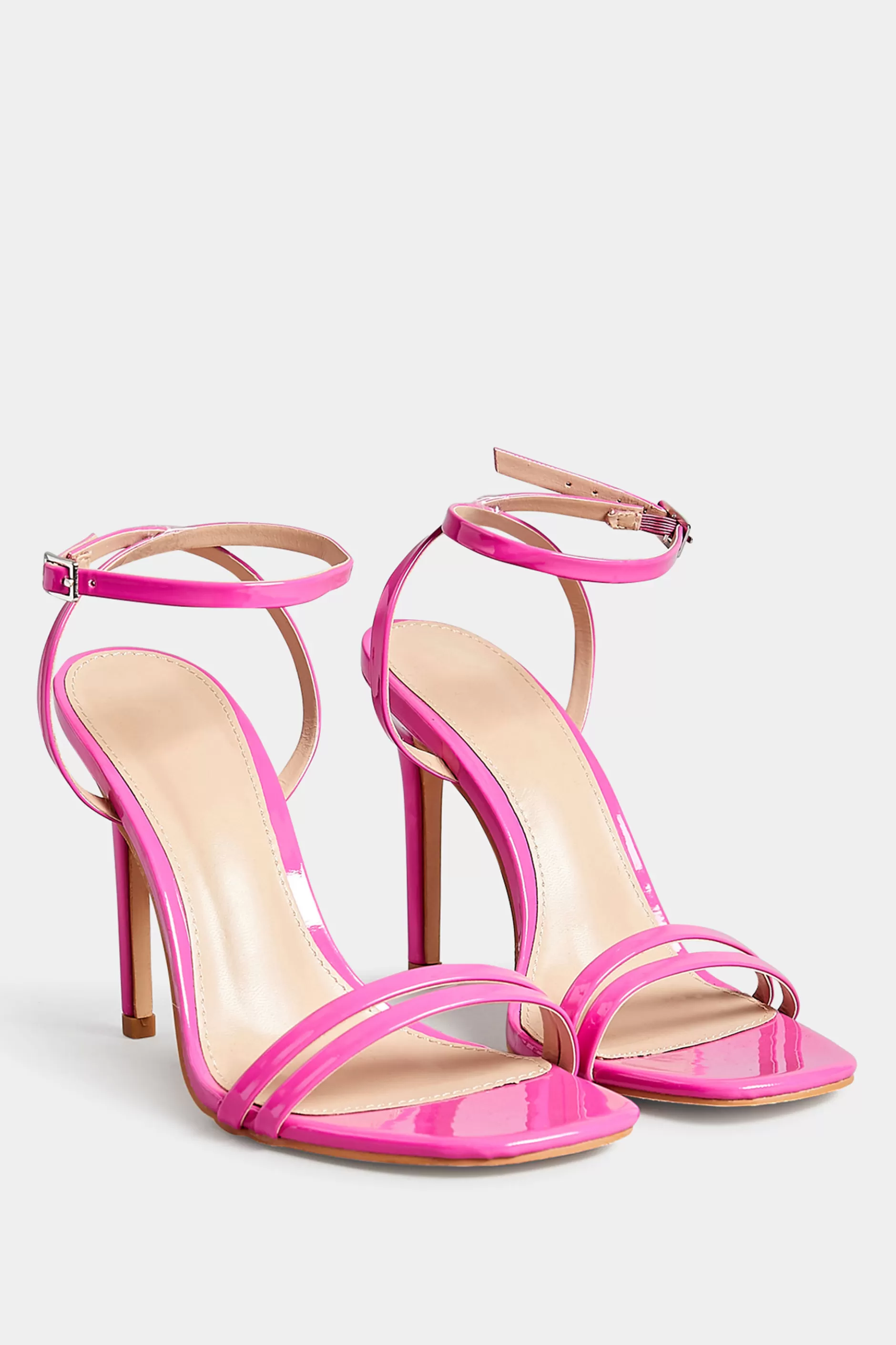 Women M&Co Heels>Pixiegirl Pixiegirl Pink Double Band Heels In Standard Fit