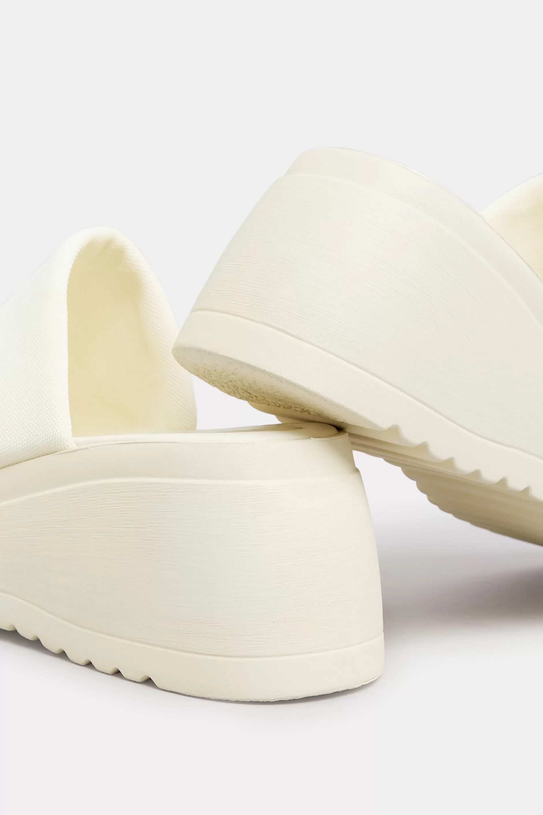 Women M&Co Flat Shoes>Pixiegirl Pixiegirl White Wedge Platform Mule Sandals In Standard Fit