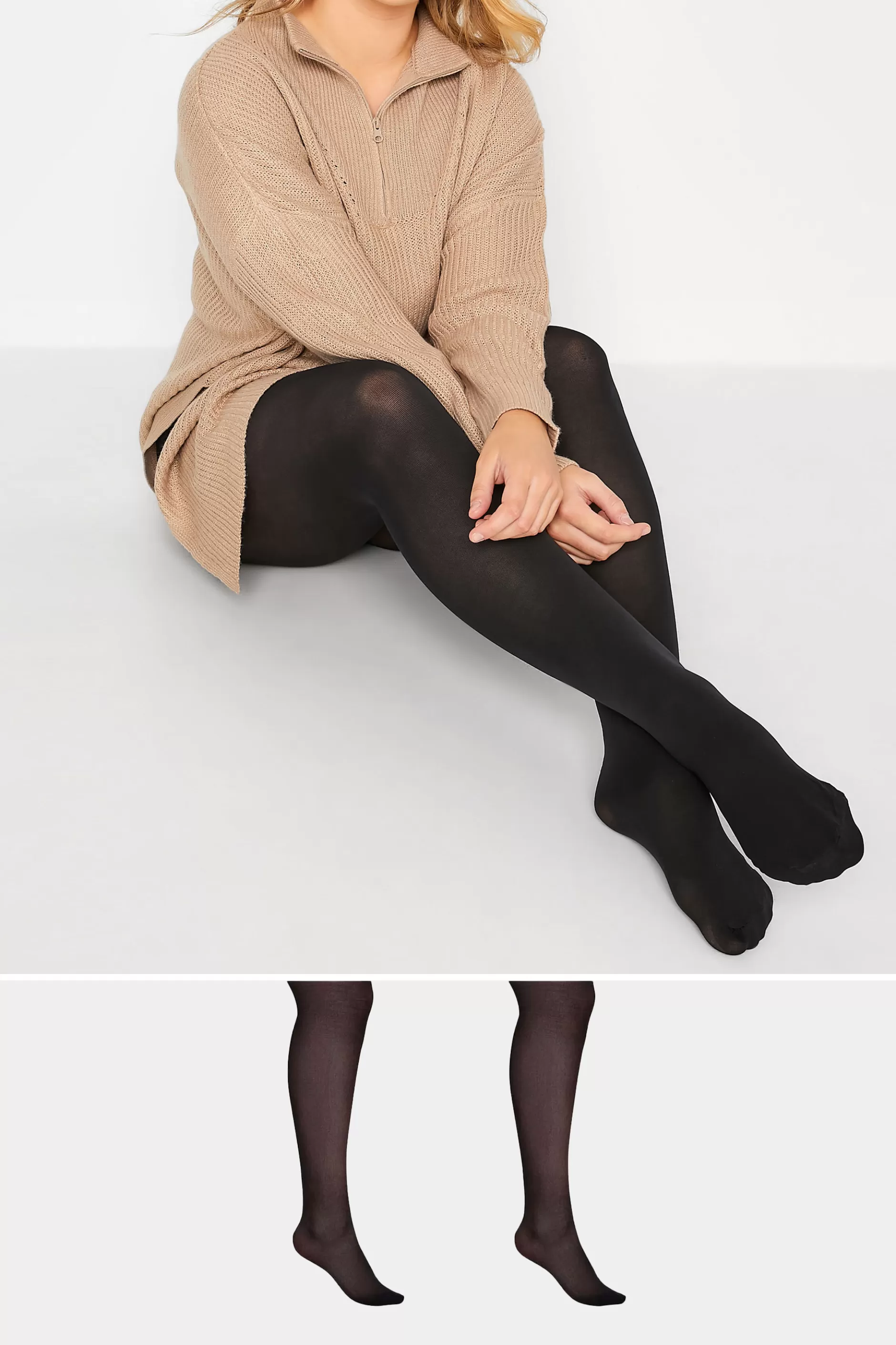 Women M&Co Tights>Yours Yours 2 Pack Black 70 Denier Tights