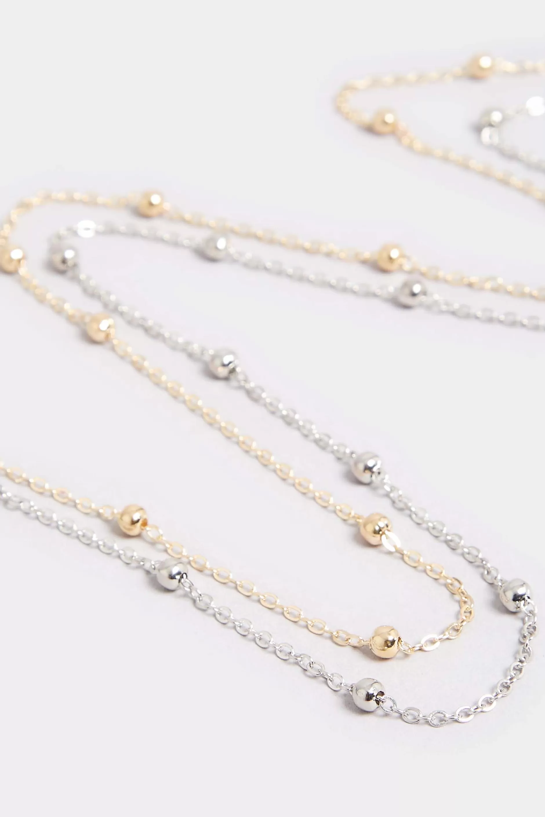 Women M&Co Sunglasses>Yours Yours 2 Pack Silver & Gold Beaded Sunglasses Chain Set