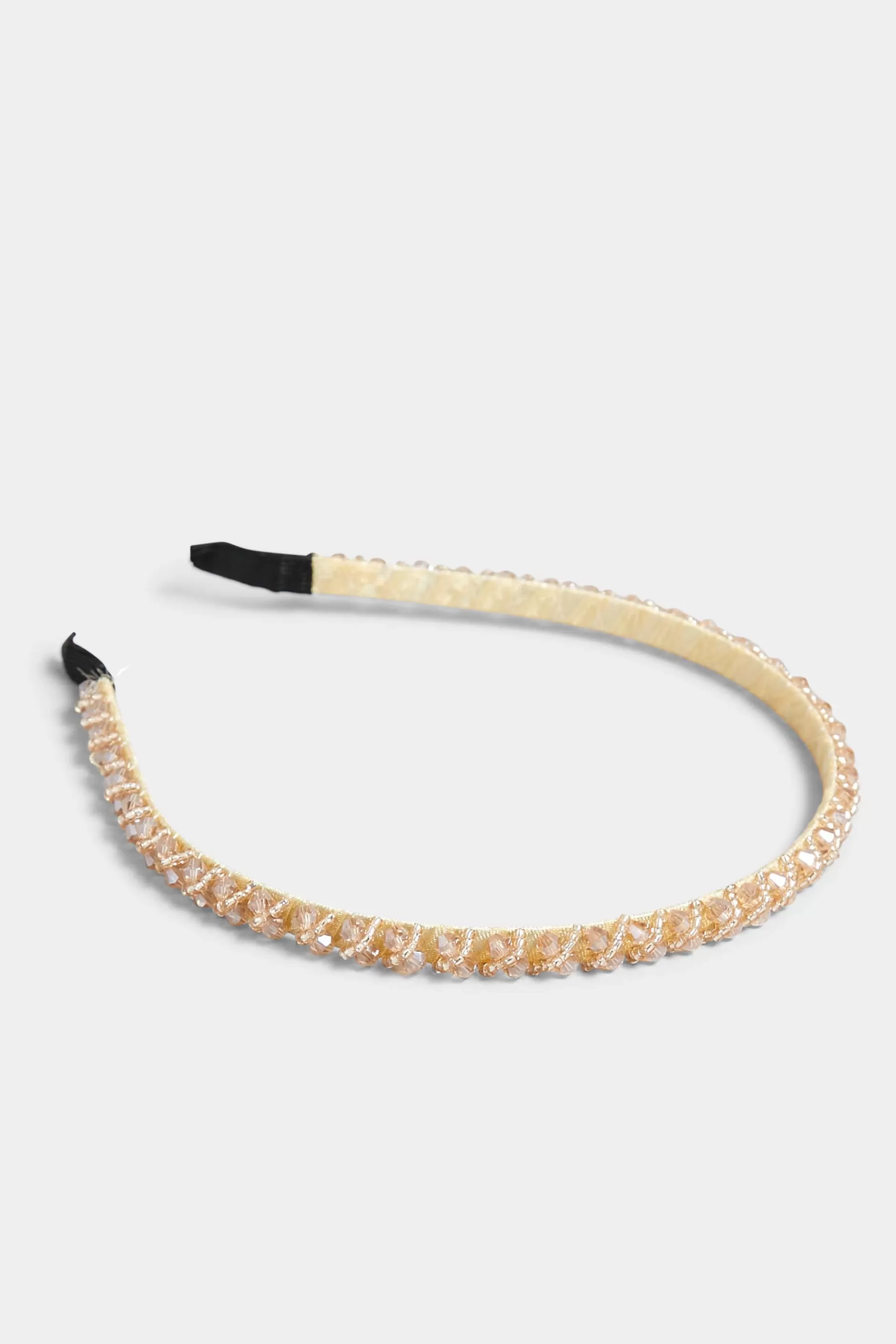 Women M&Co Hair Accessories>Yours Yours Beige Brown Beaded Thin Headband