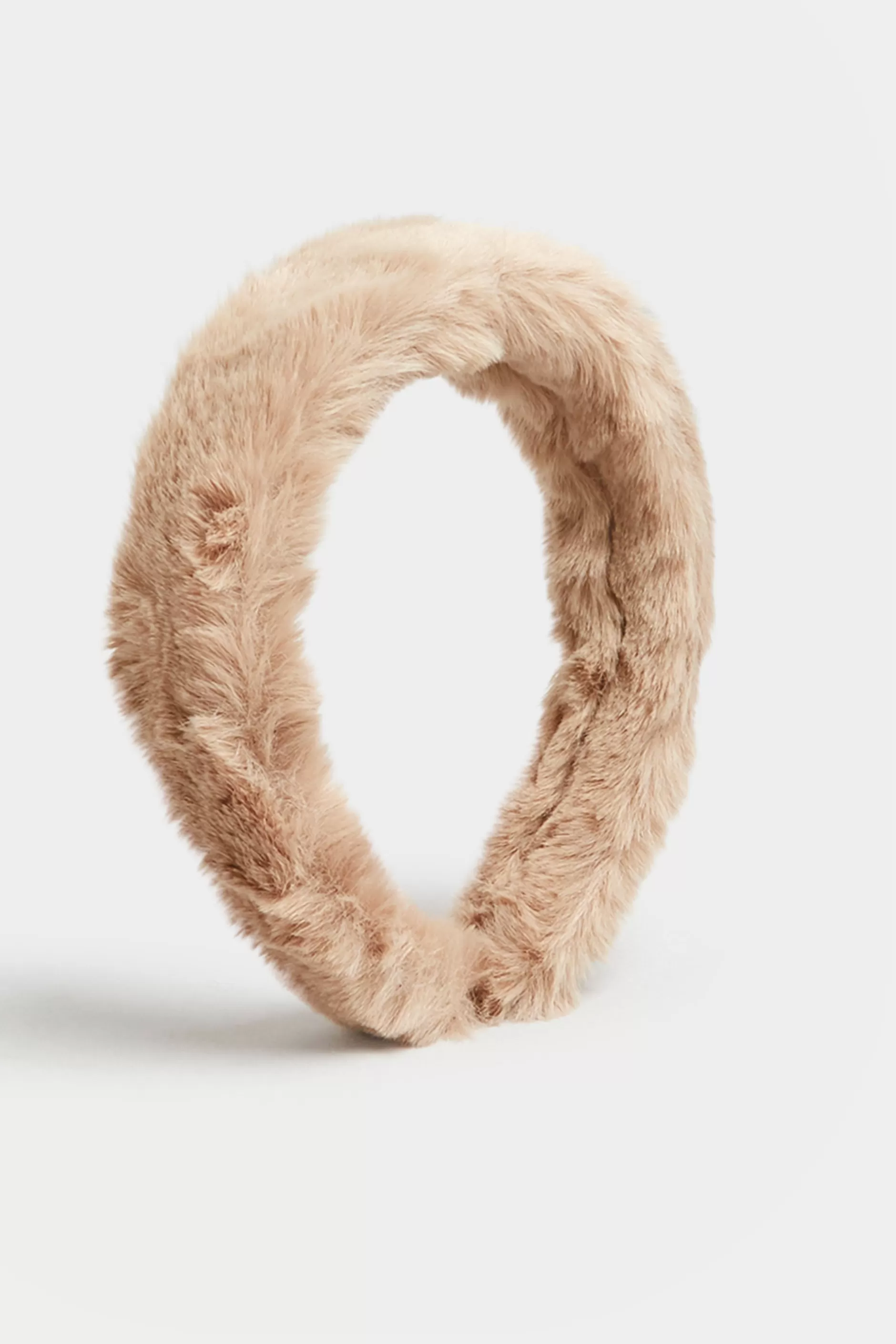 Women M&Co Hair Accessories>Yours Yours Beige Brown Faux Fur Headband