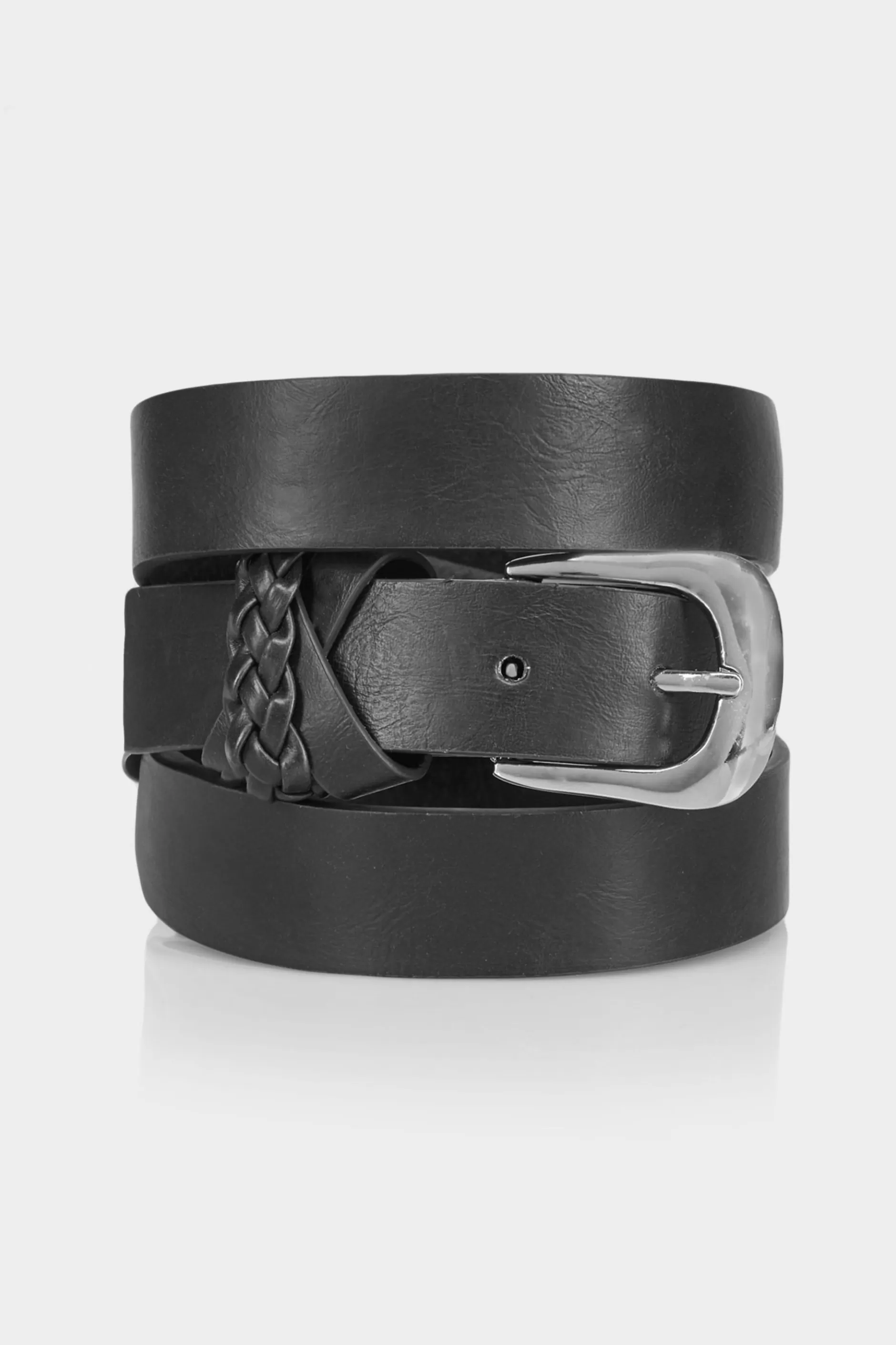 Women M&Co Belts>Yours Yours Black Braided Belt