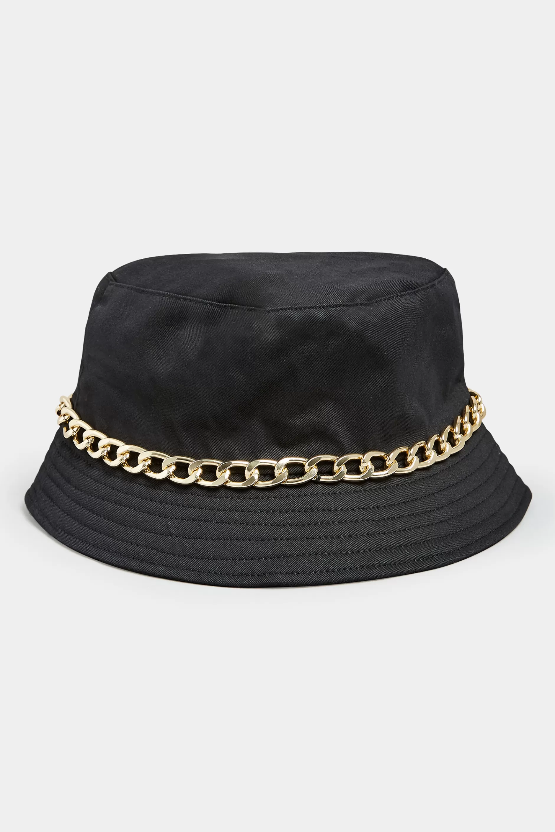 Women M&Co Hats>Yours Yours Black Chain Denim Look Bucket Hat