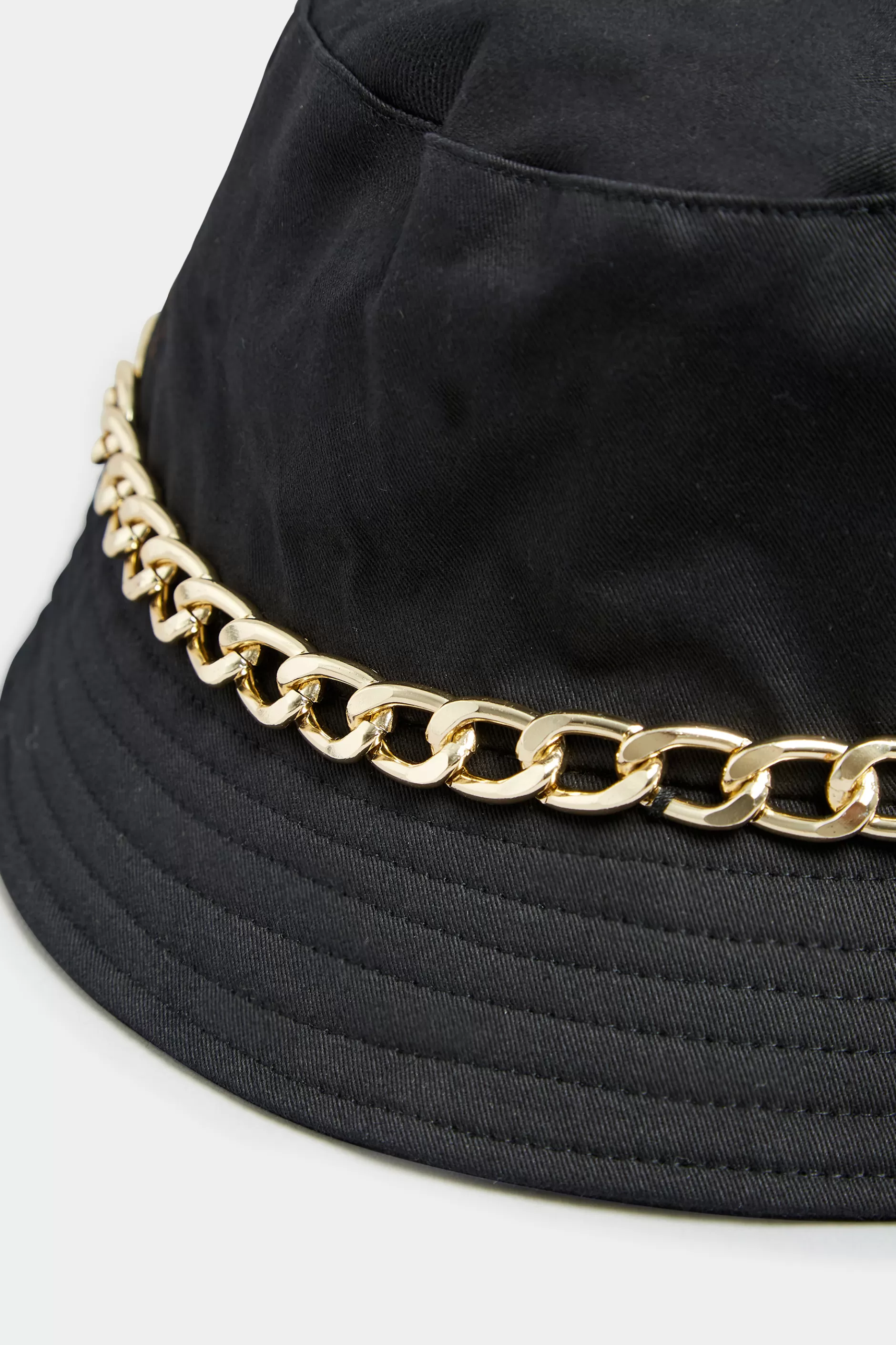 Women M&Co Hats>Yours Yours Black Chain Denim Look Bucket Hat