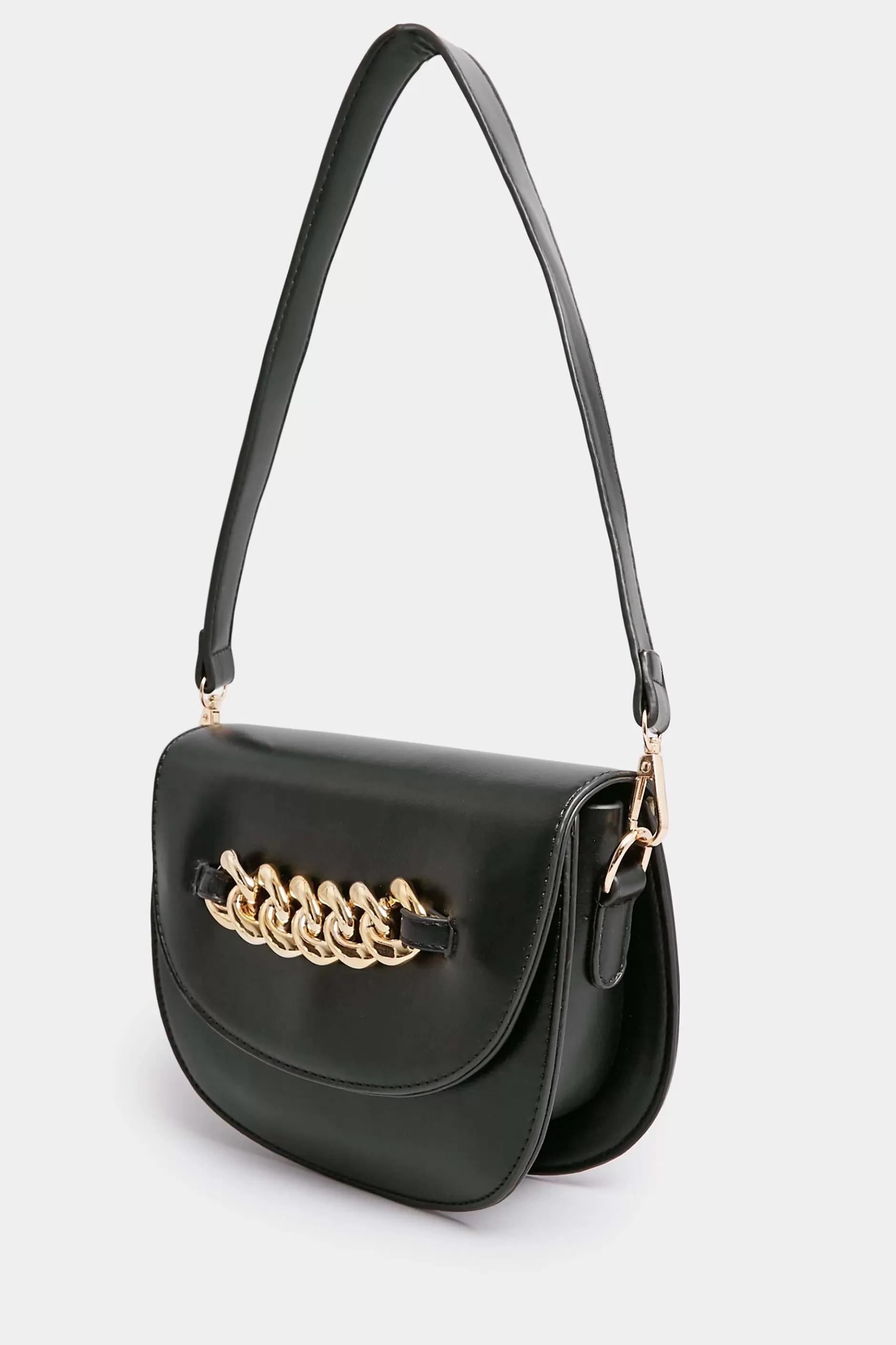 Women M&Co Bags>Yours Yours Black Chain Detail Shoulder Bag