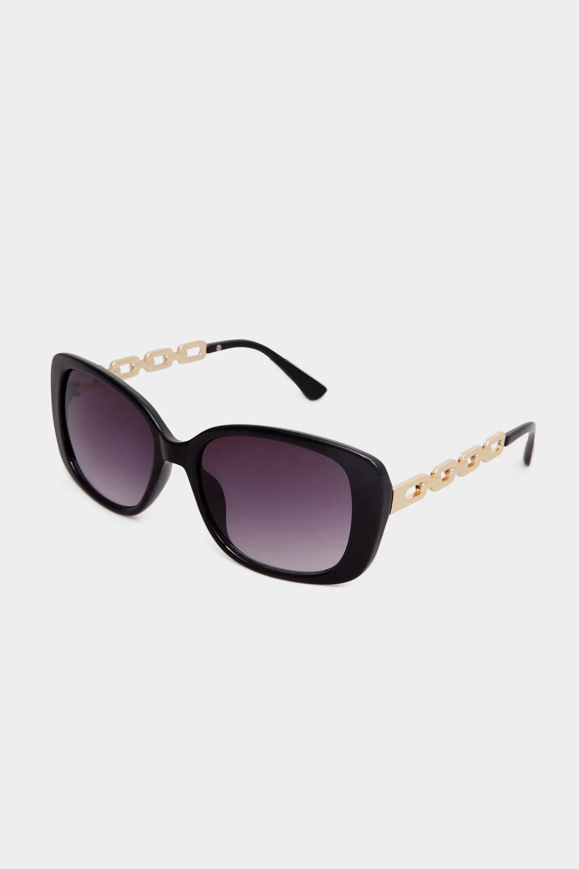 Women M&Co Sunglasses>Yours Yours Black Chunky Chain Arm Sunglasses