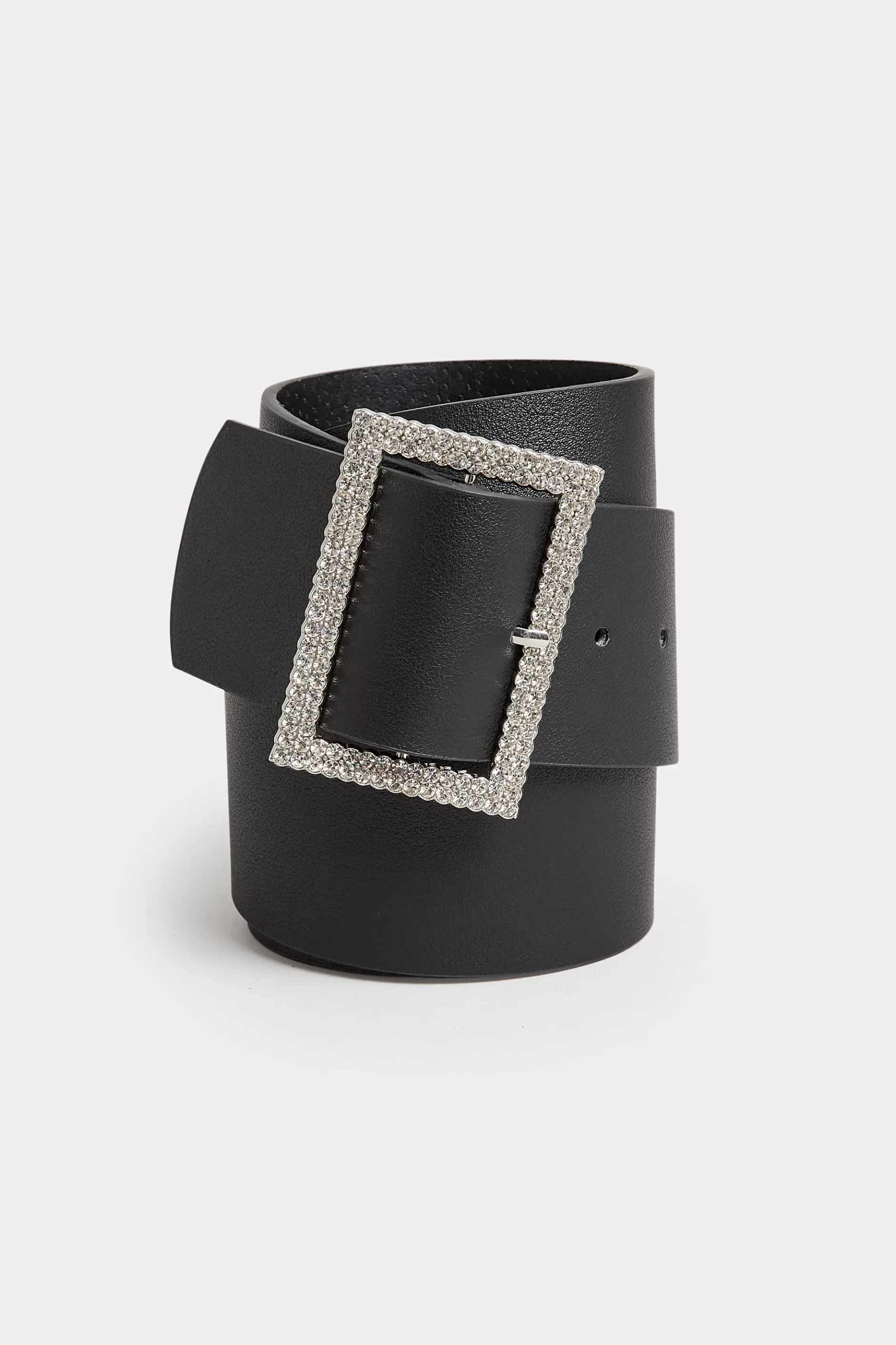 Women M&Co Belts>Yours Yours Black Diamante Buckle Wide Belt