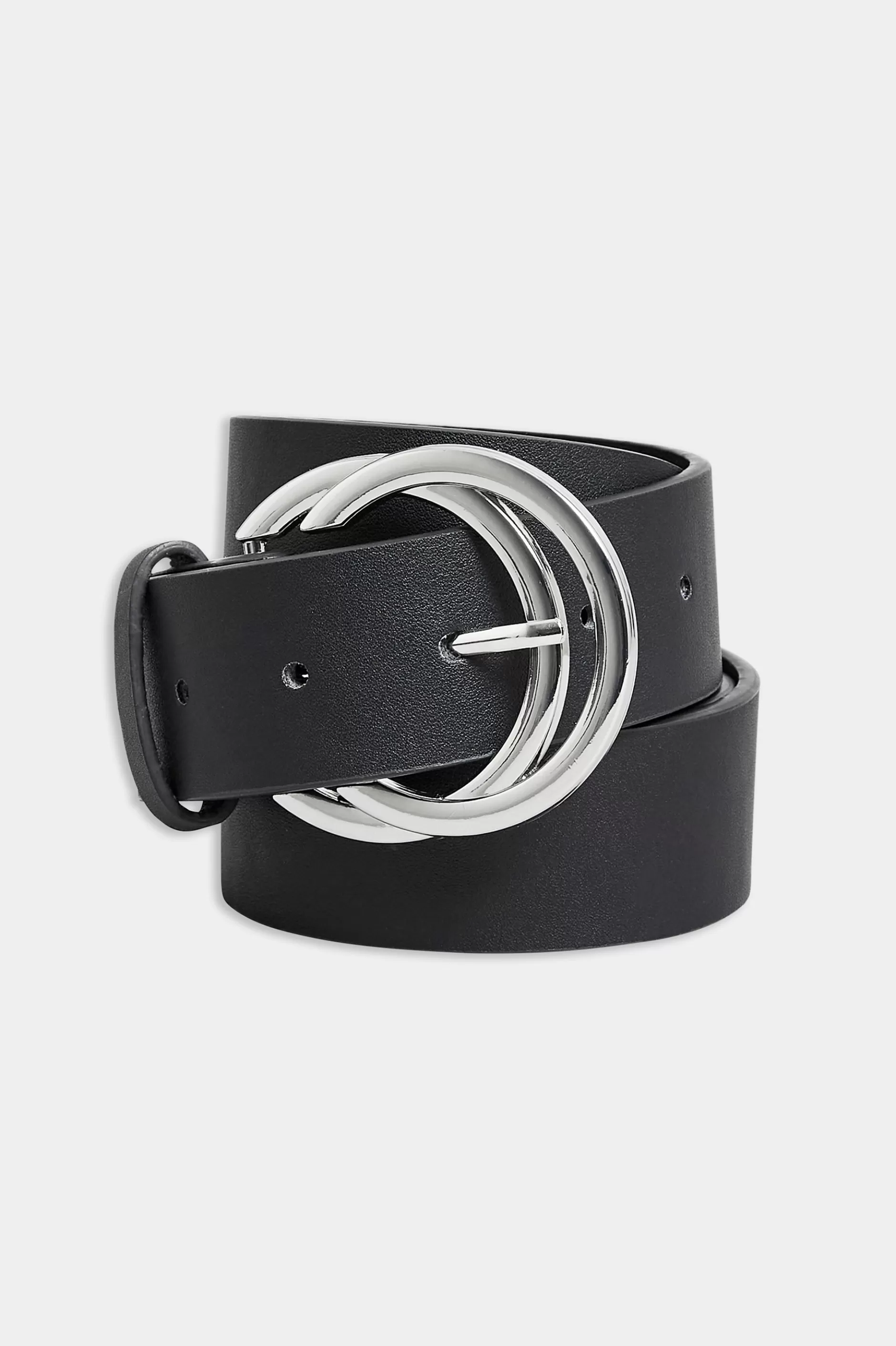 Women M&Co Belts>Yours Yours Black Double Hoop Belt