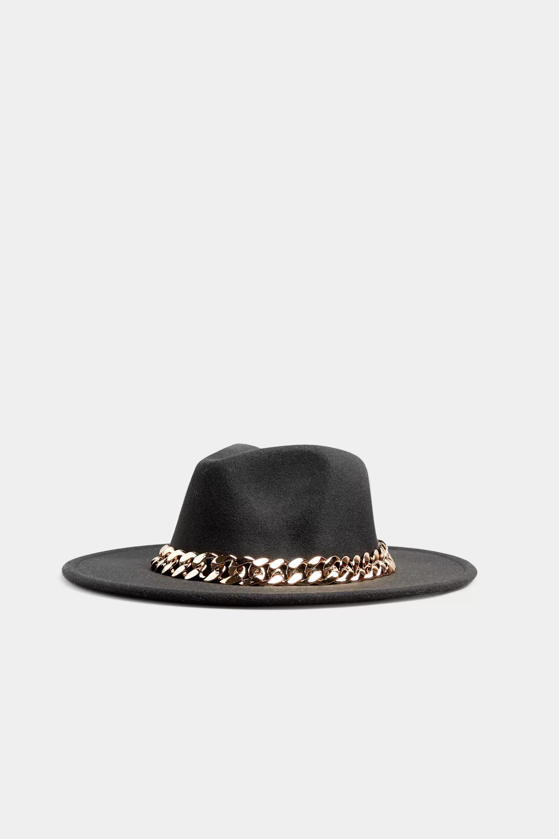 Women M&Co Hats>Yours Yours Black Fedora Chain Hat