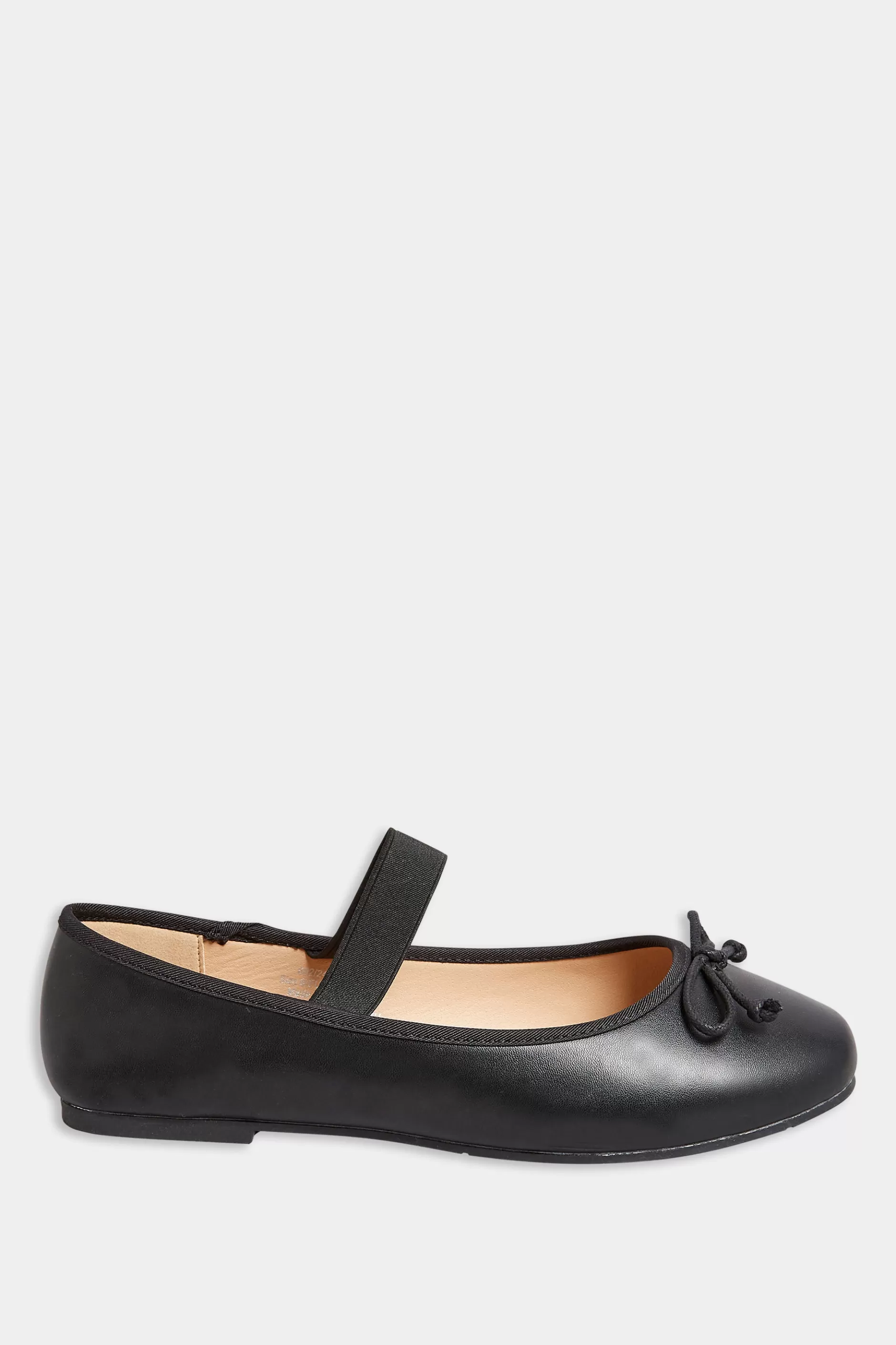 Women M&Co Flat Shoes>Yours Yours Black Mary Jane Ballerina Pumps In Wide E Fit & Extra Wide Eee Fit