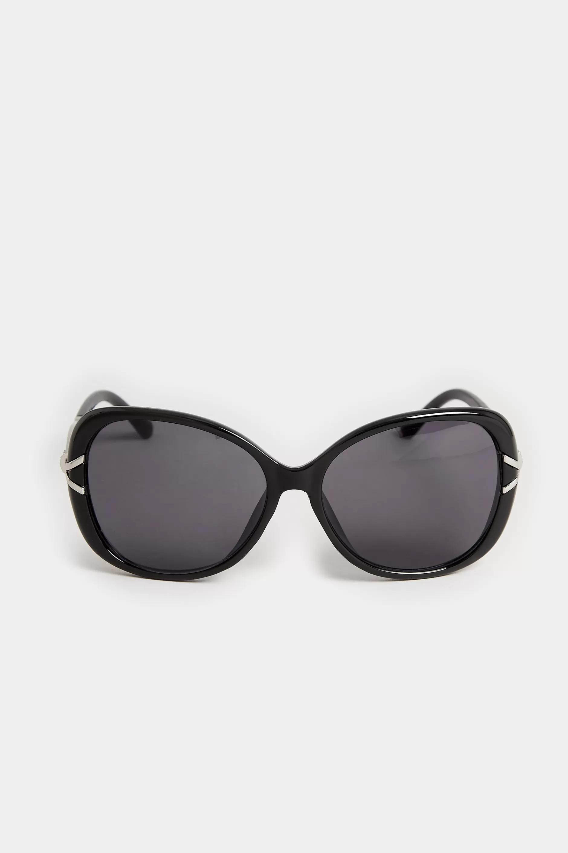 Women M&Co Sunglasses>Yours Yours Black Oversized Diamante Knot Sunglasses