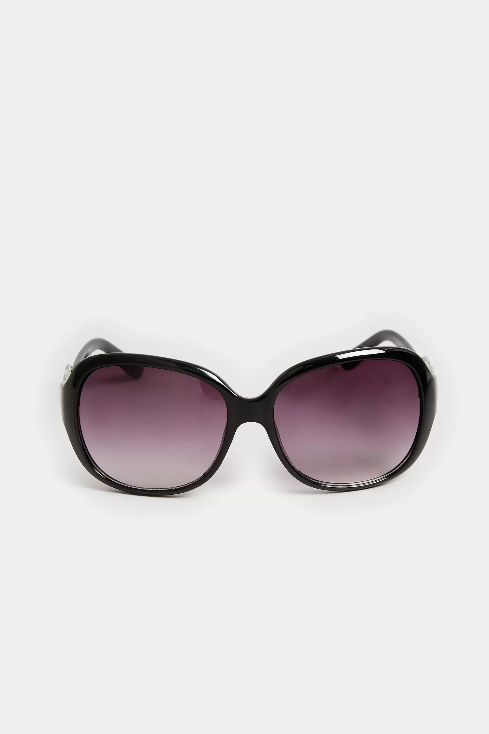 Women M&Co Sunglasses>Yours Yours Black Oversized Double Circle Sunglasses