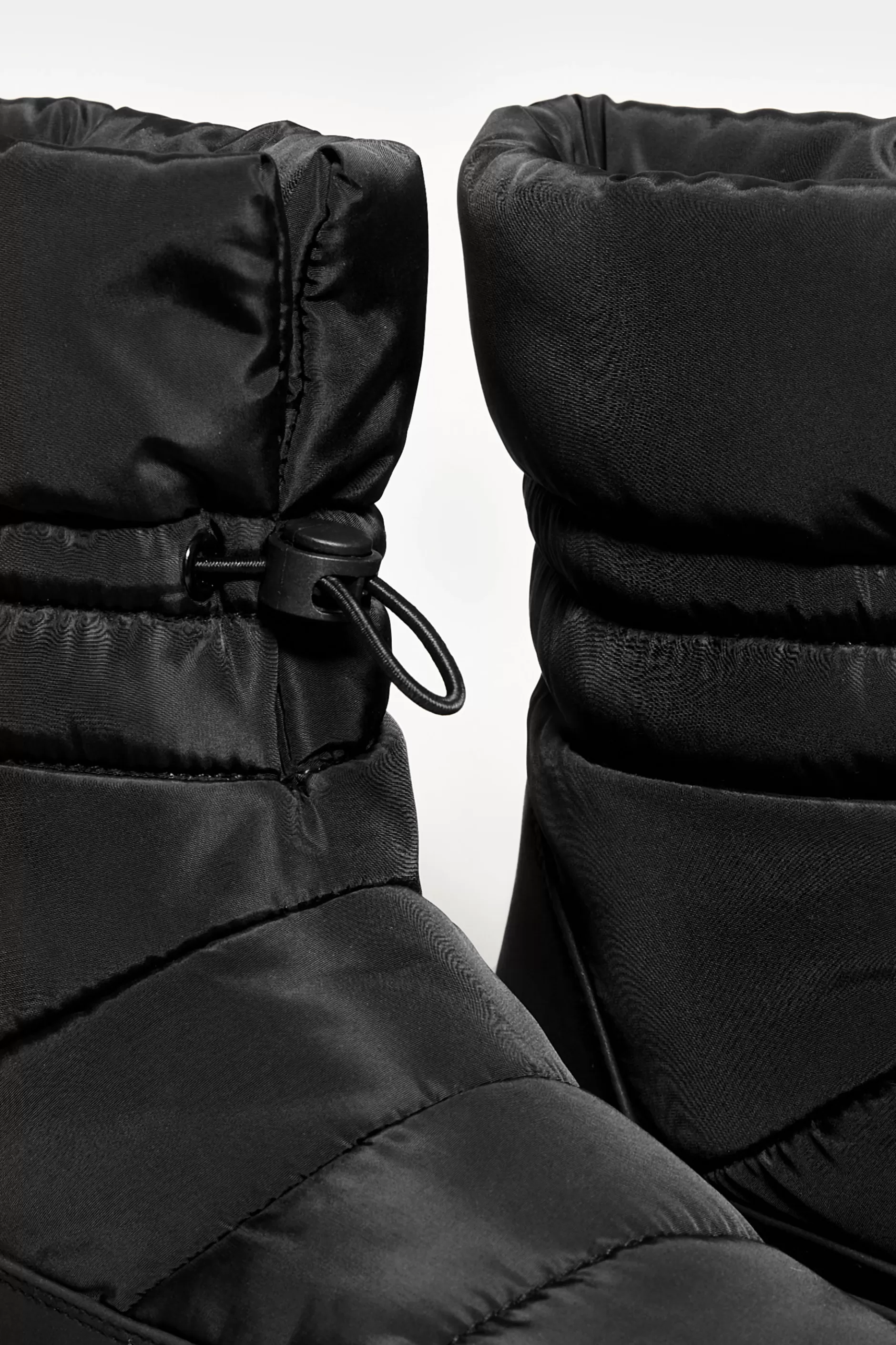 Women M&Co Boots>Yours Yours Black Padded Snow Boots In Extra Wide Eee Fit